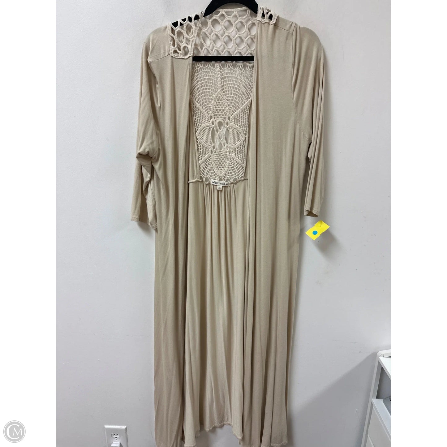 Cardigan By Indigo Thread In Tan, Size: Xl