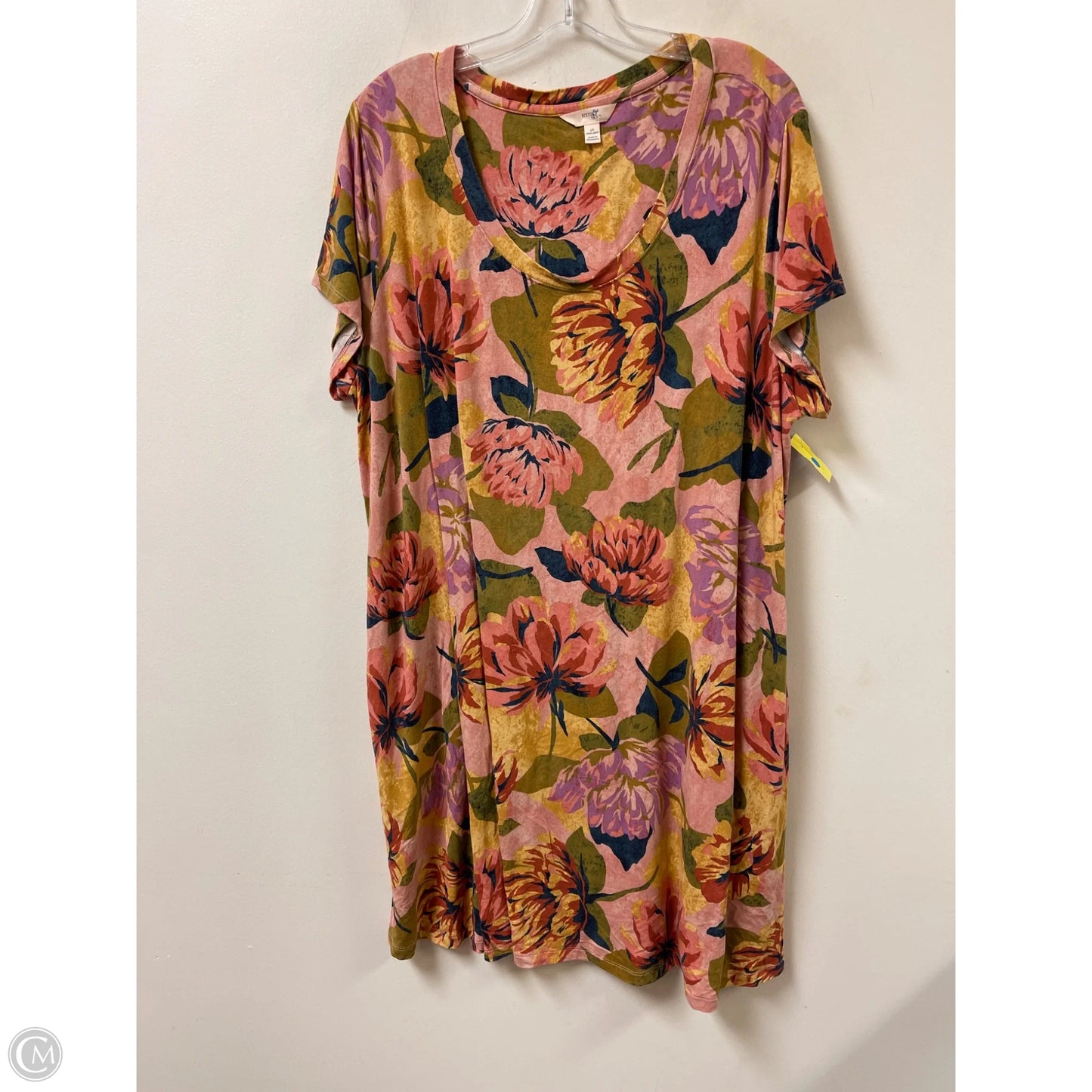 Dress Casual Midi By Terra & Sky In Floral Print, Size: 1x