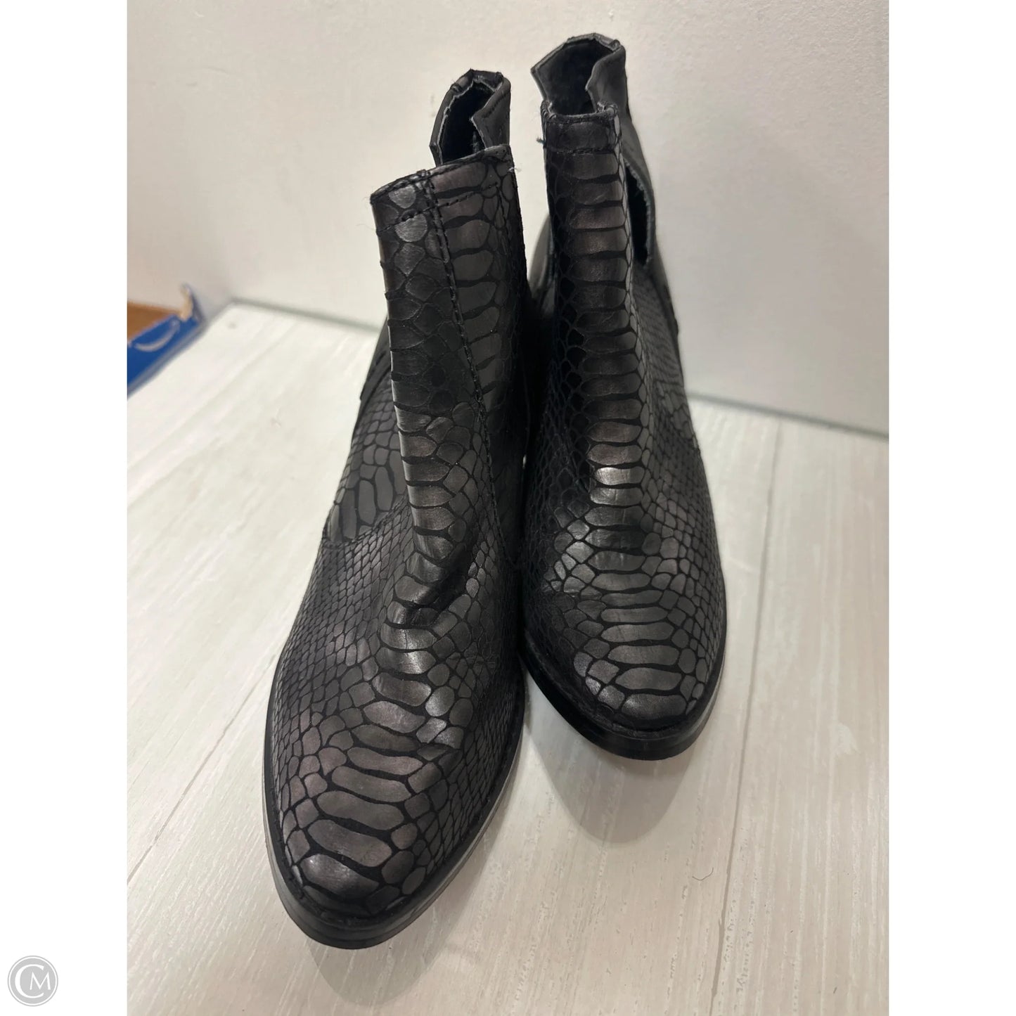 Boots Ankle Heels By Not Rated In Black, Size: 7