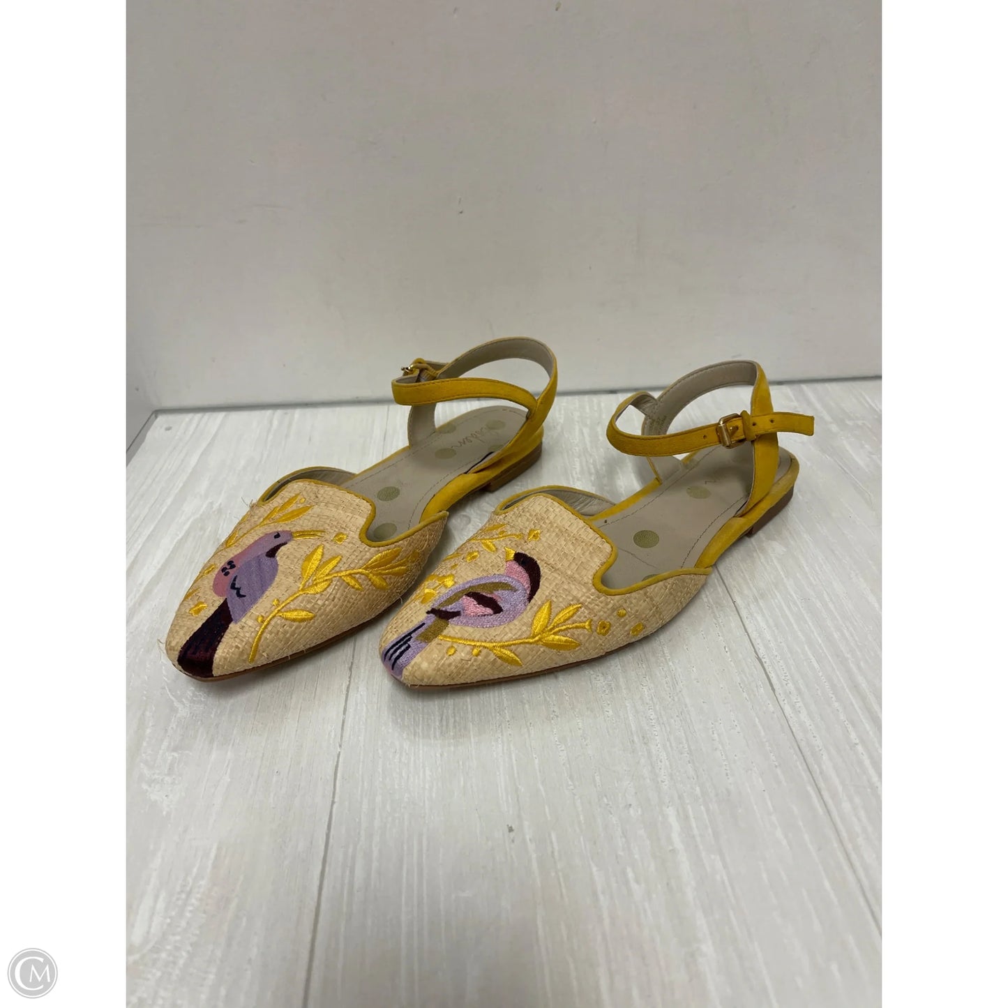 Shoes Flats By Boden In Yellow, Size: 6.5