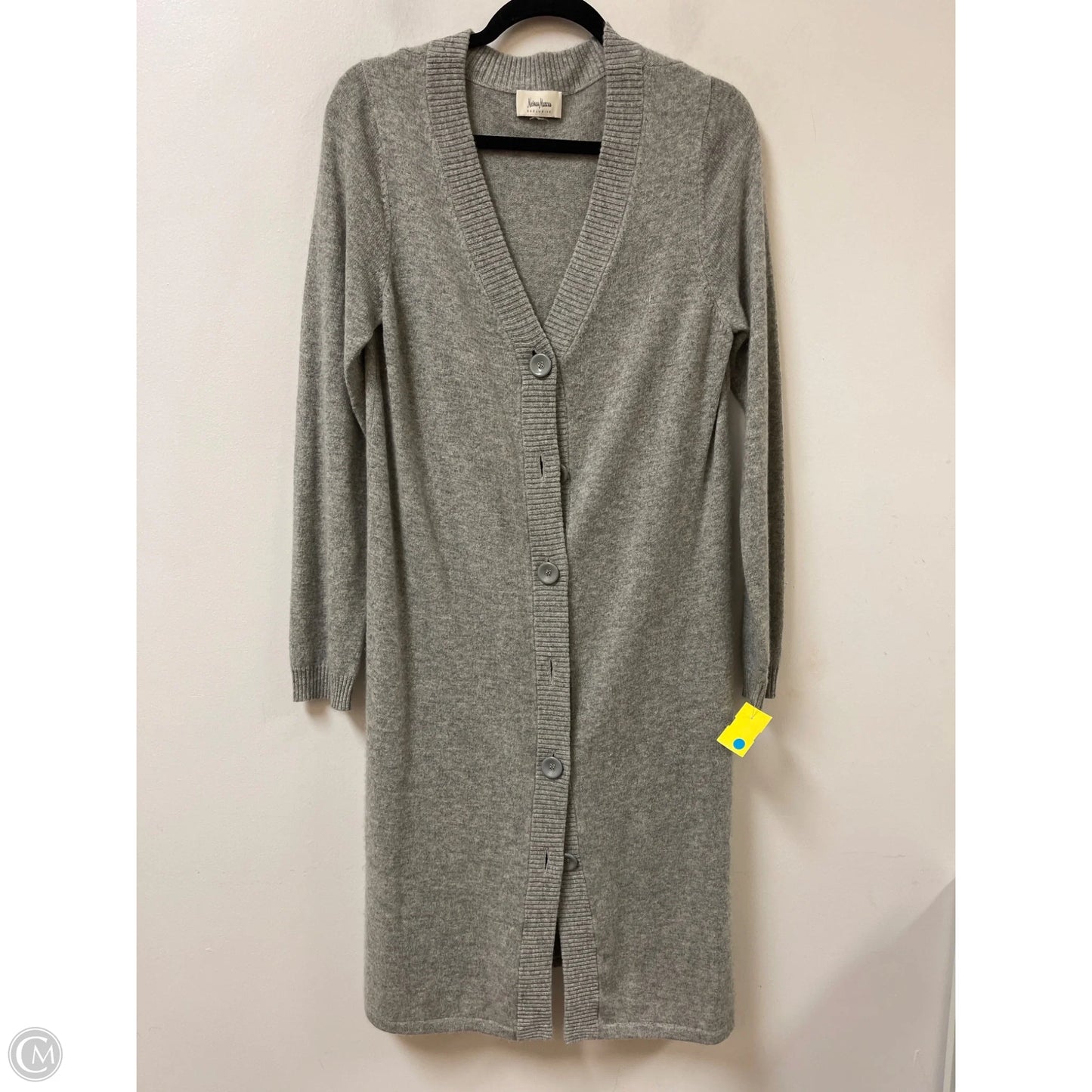 Cardigan Designer By Neiman Marcus In Grey, Size: M