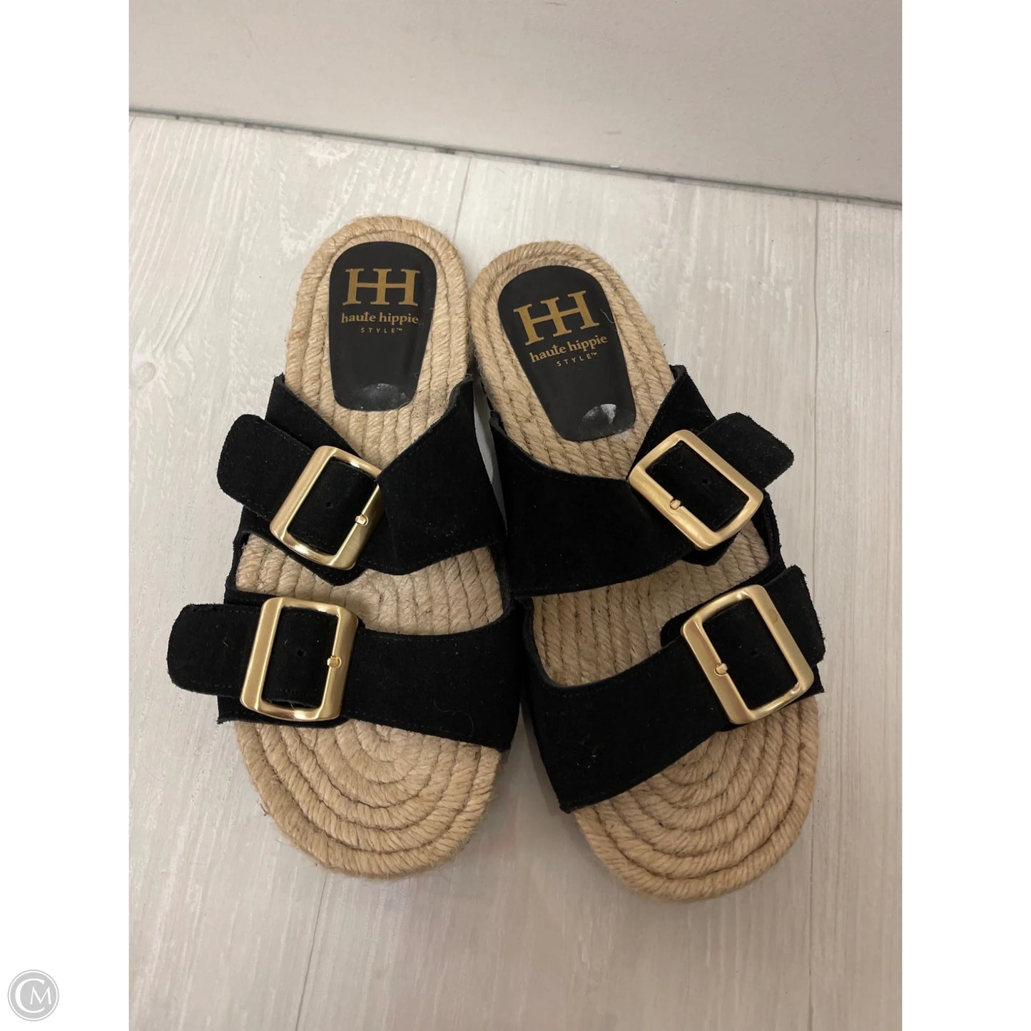 Sandals Flats By Haute Hippie In Black, Size: 7.5