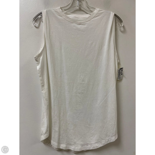 Athletic Tank Top By Lululemon In White, Size: M