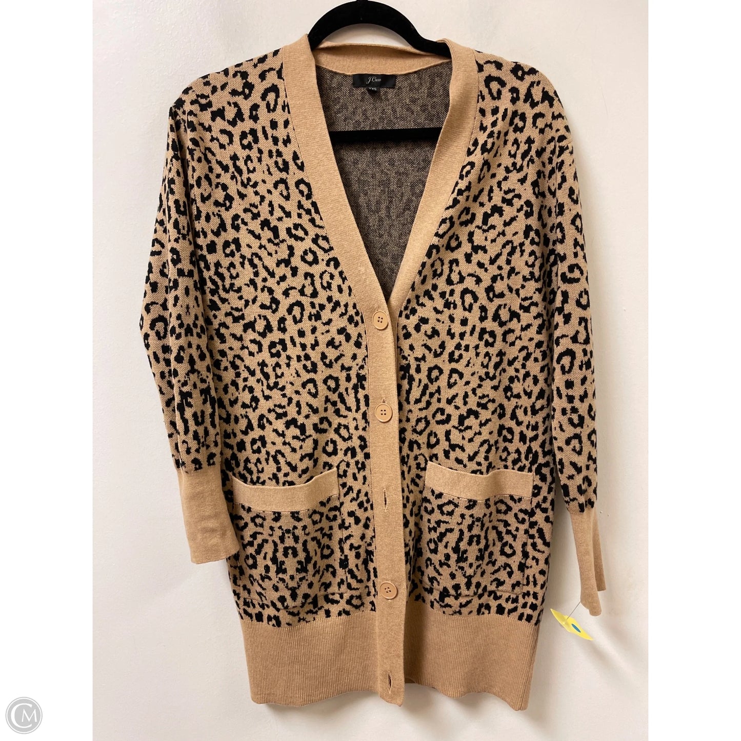 Cardigan By J. Crew In Animal Print, Size: Xxs
