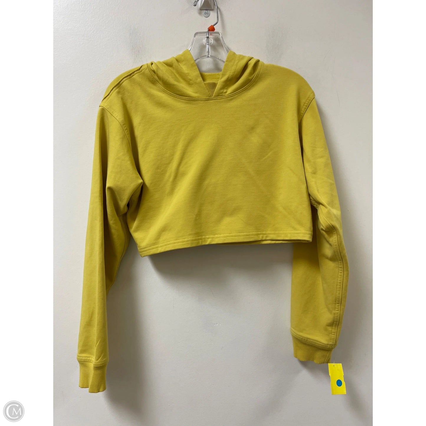 Athletic Sweatshirt Hoodie By Lululemon In Yellow, Size: Xs