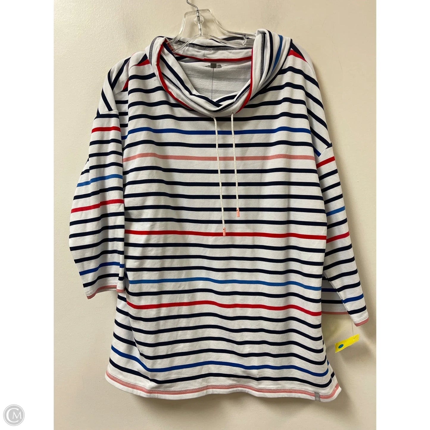 Sweater By Talbots In Blue & Red & White, Size: Xl