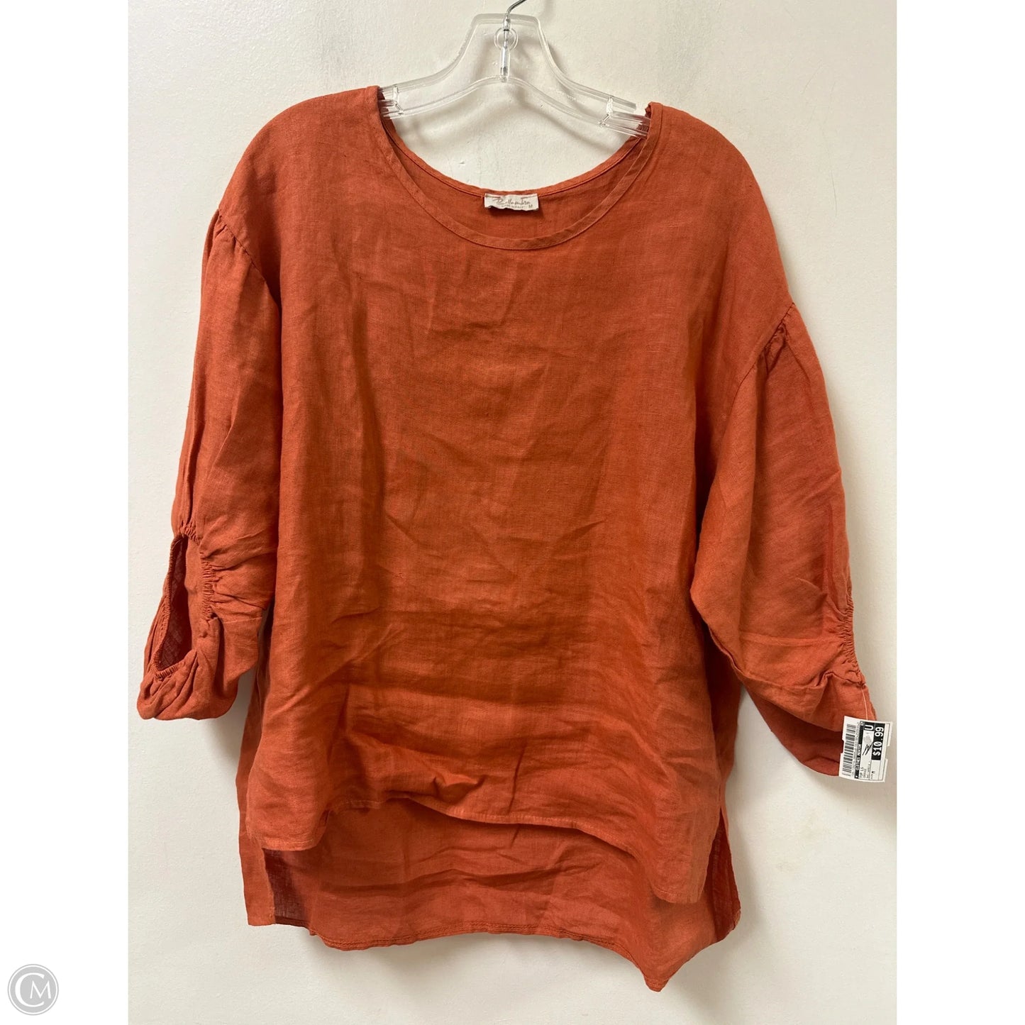 Top Long Sleeve By Clothes Mentor In Orange, Size: M