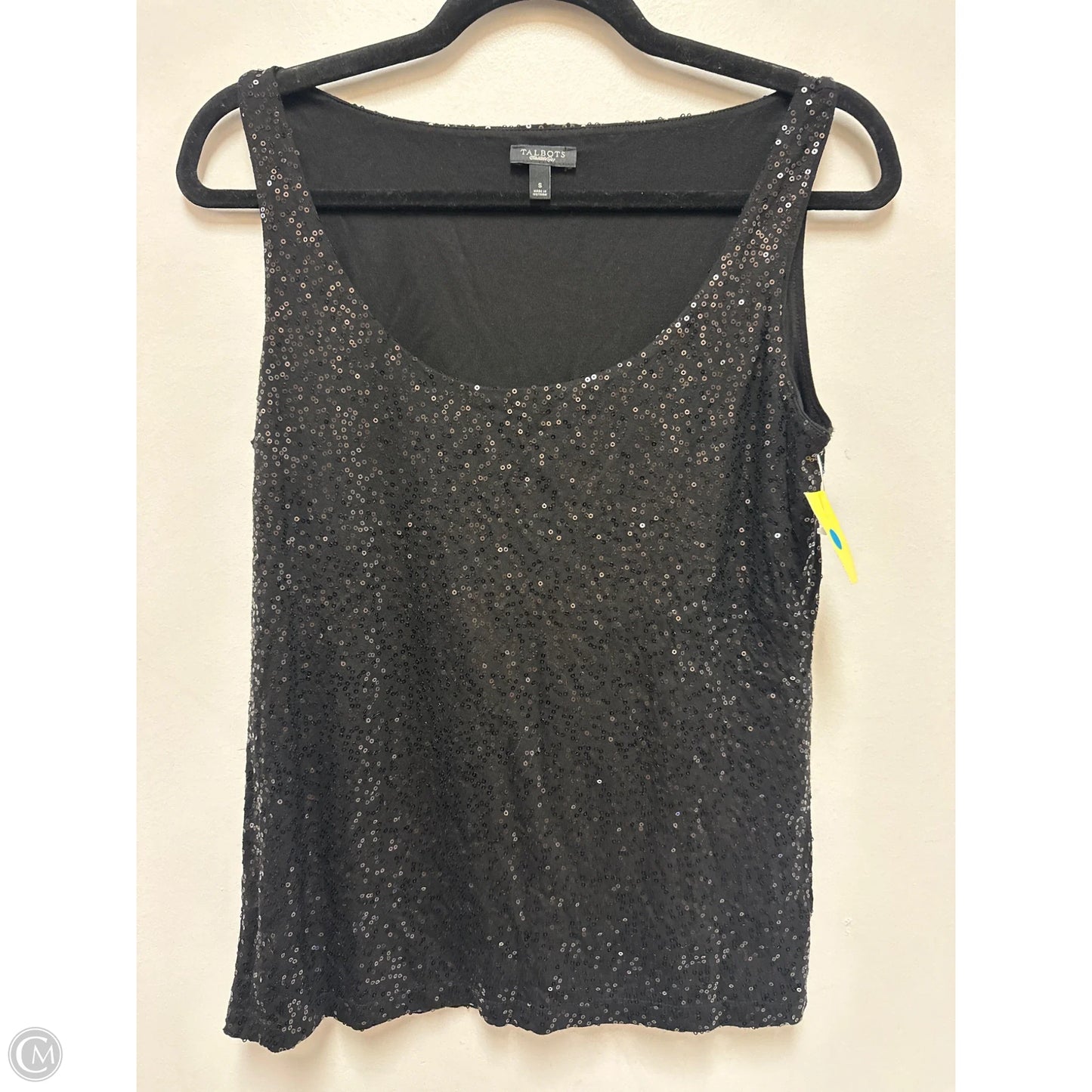 Top Sleeveless By Talbots In Black, Size: S