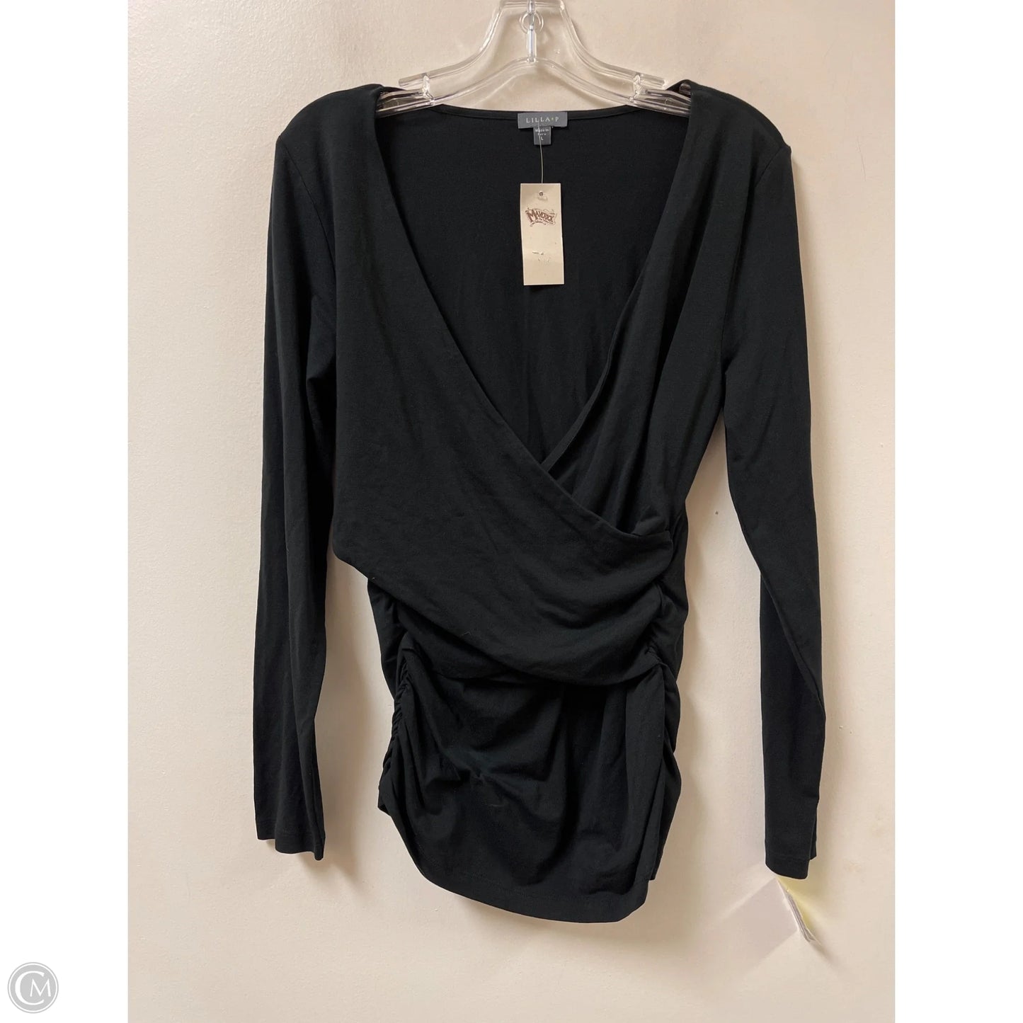 Top Long Sleeve By Lilla P In Black, Size: L