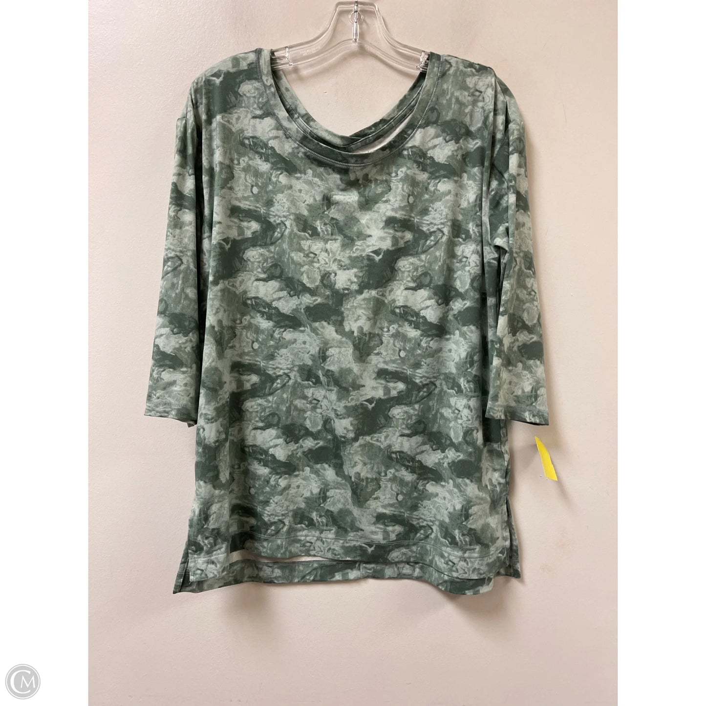Top Long Sleeve By Wonderly In Green, Size: M