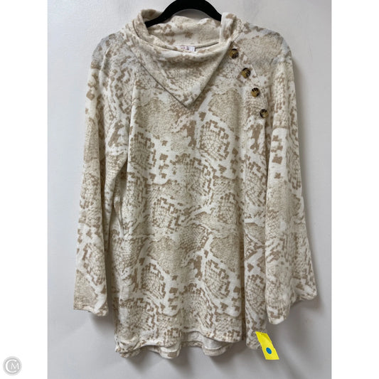 Sweater By New Directions In Cream, Size: M