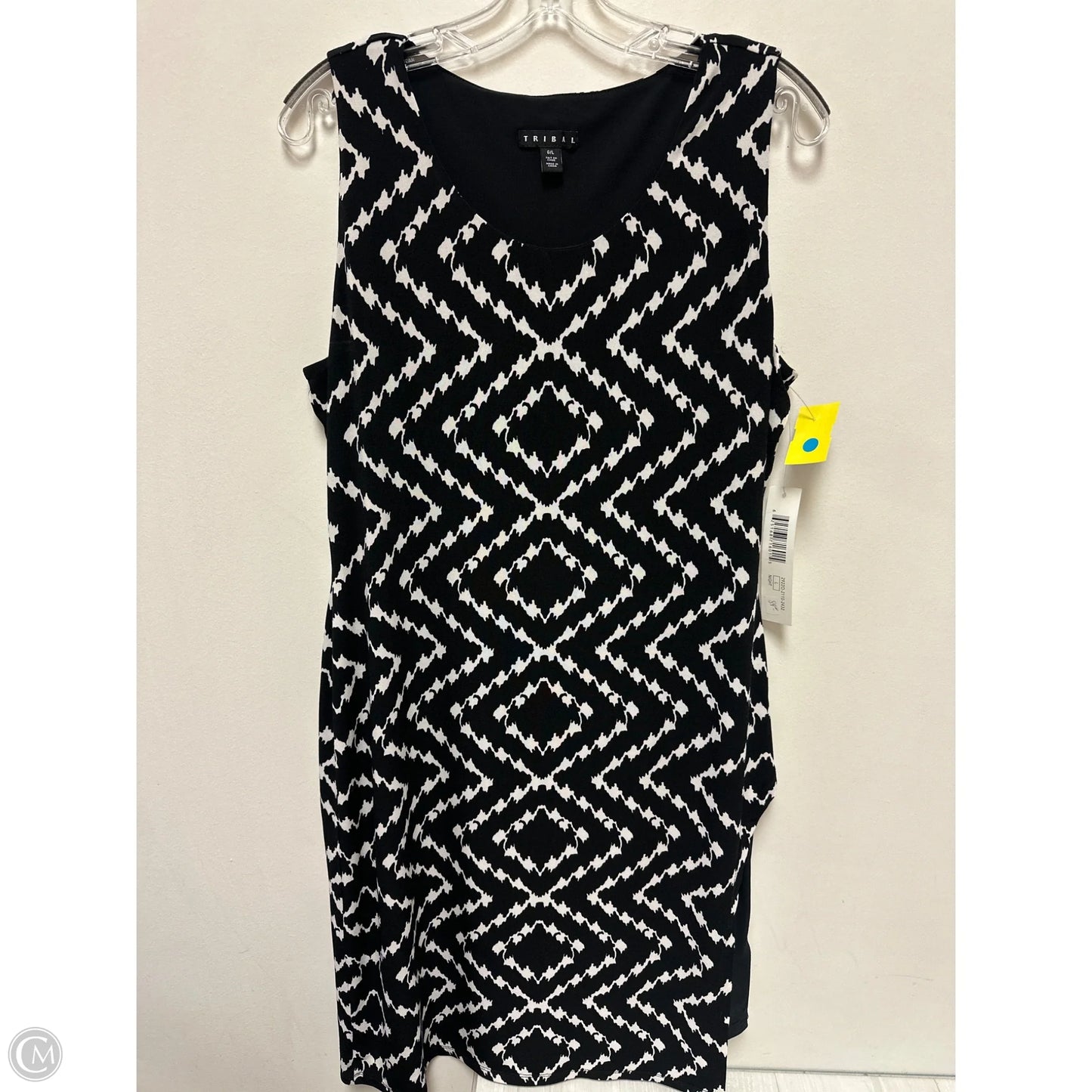 Dress Casual Midi By Tribal In Black & White, Size: L