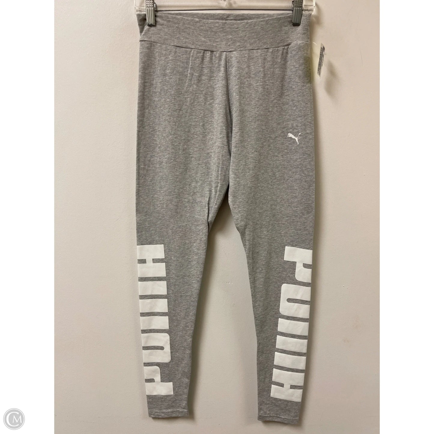Athletic Leggings By Puma In Grey, Size: 12