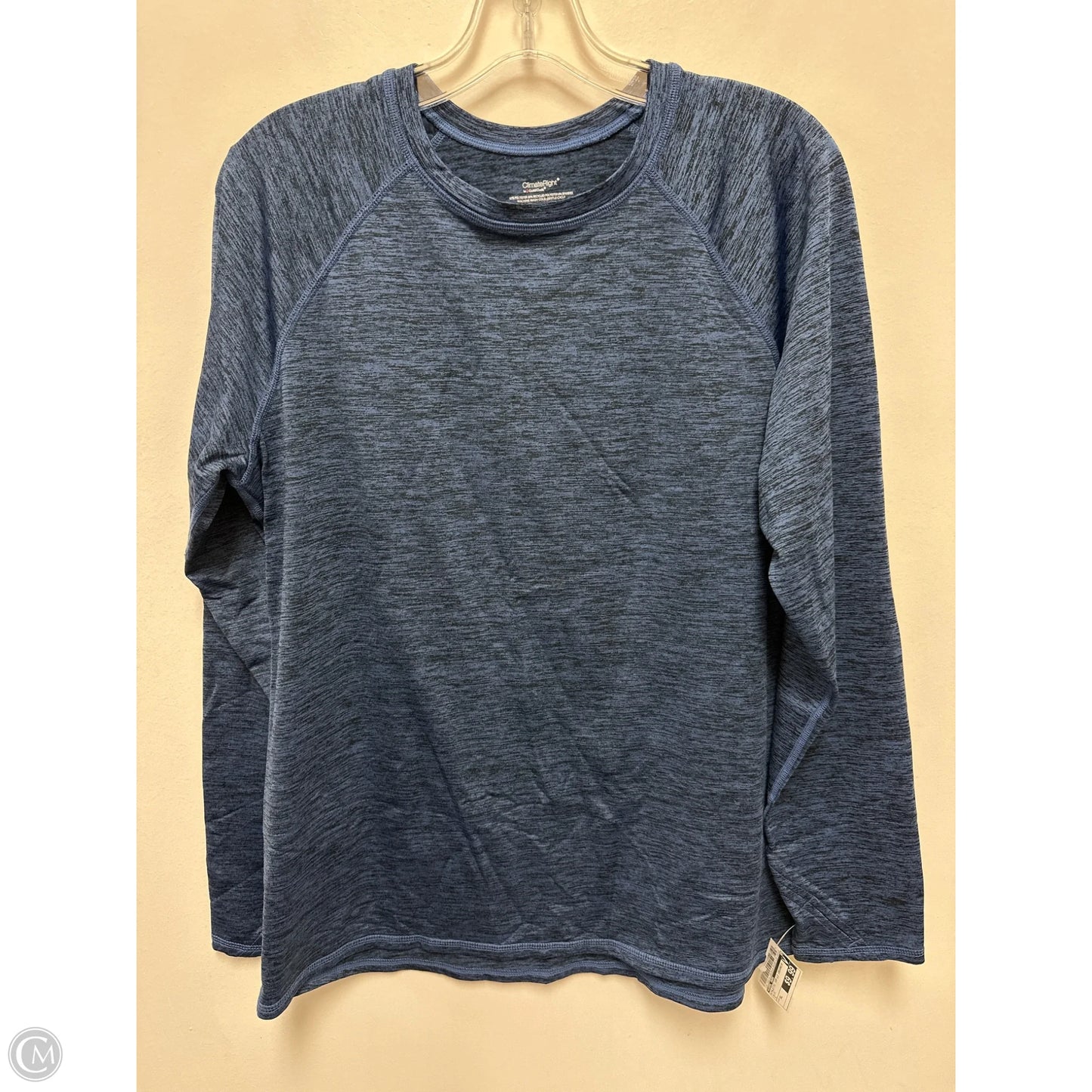 Athletic Top Long Sleeve Crewneck By Cuddl Duds In Blue, Size: Xl