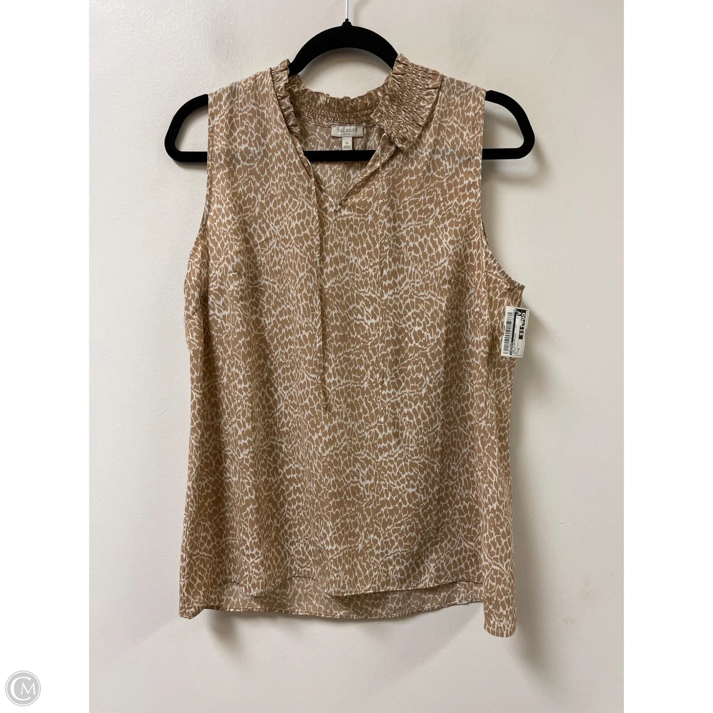 Top Sleeveless By Talbots In Brown, Size: M