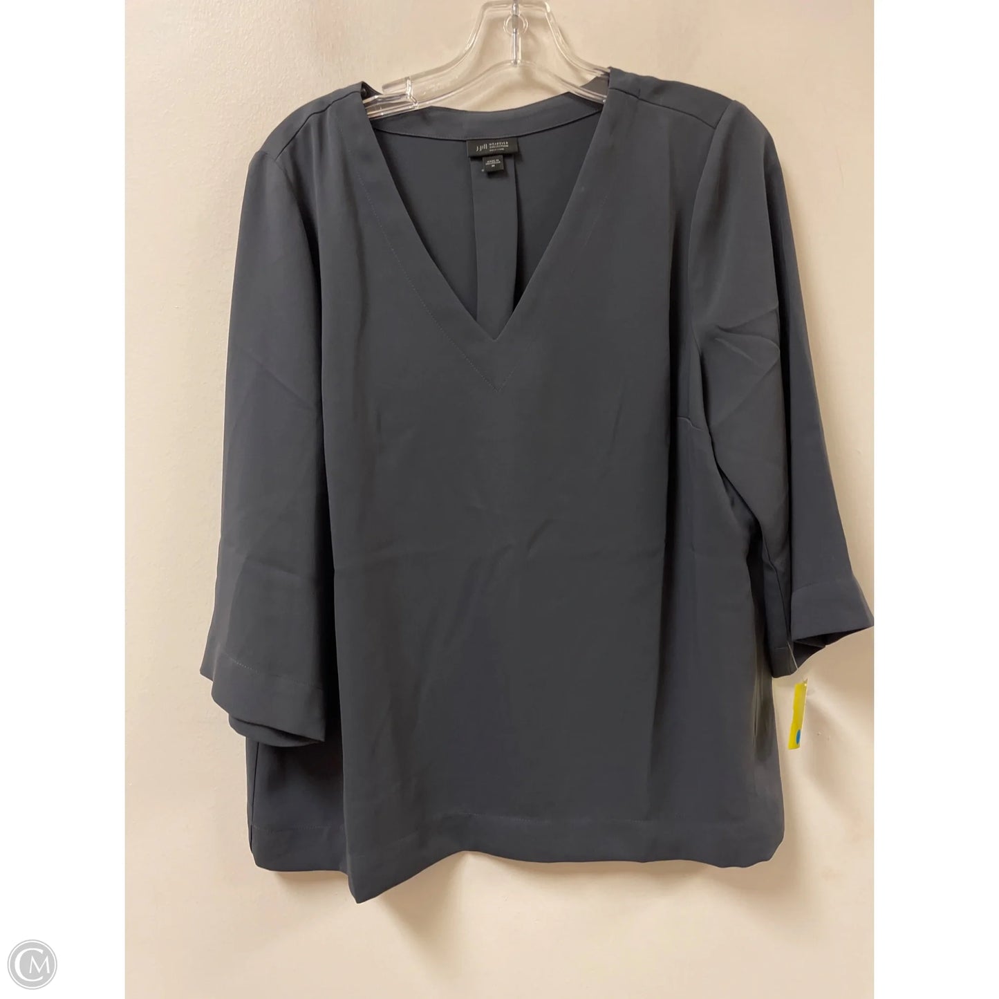 Top Long Sleeve By J. Jill In Grey, Size: M