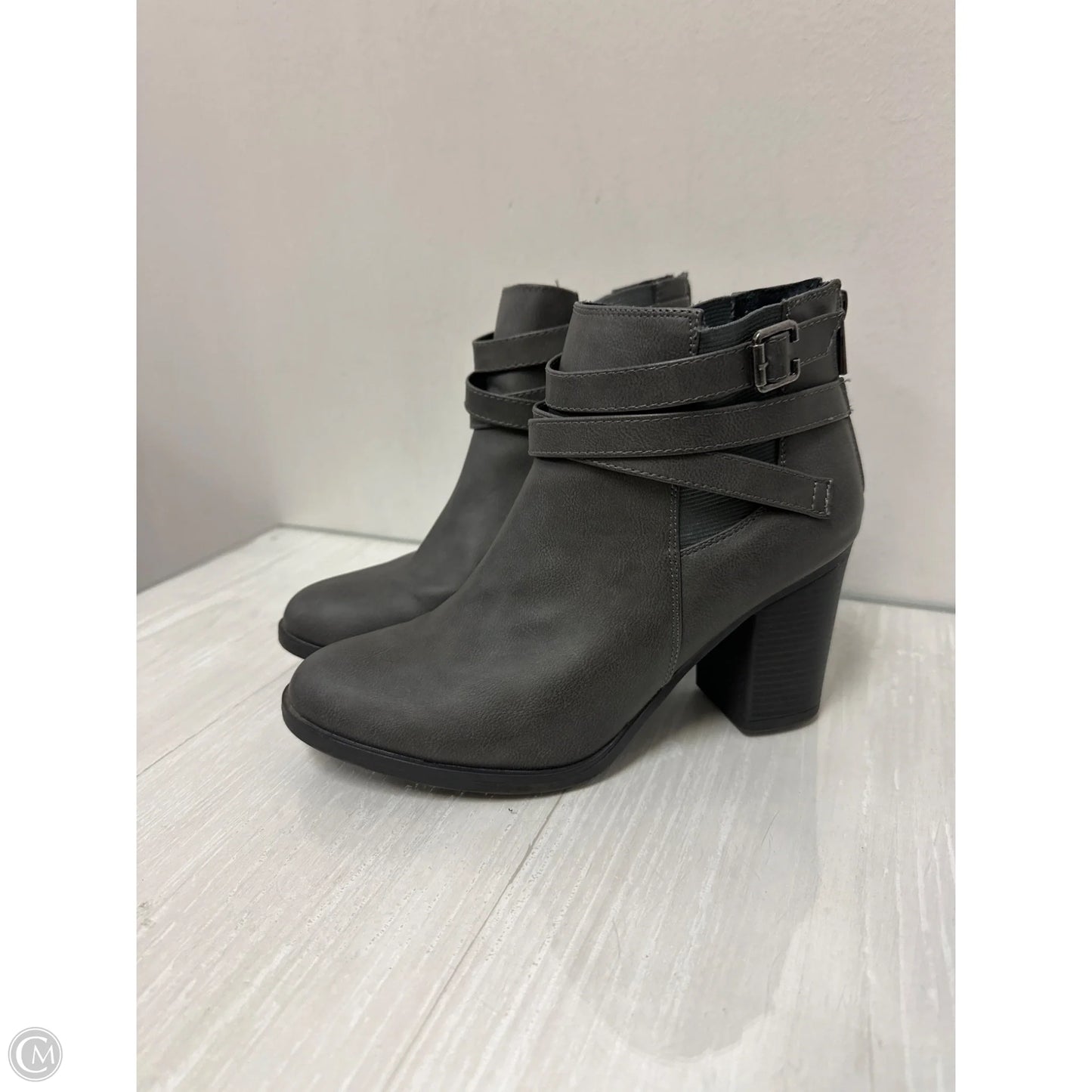 Boots Ankle Heels By Dream Pairs In Grey, Size: 9