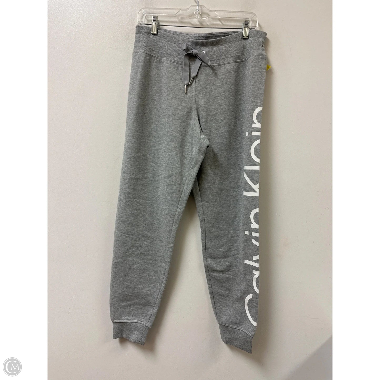 Athletic Pants By Calvin Klein In Grey, Size: M