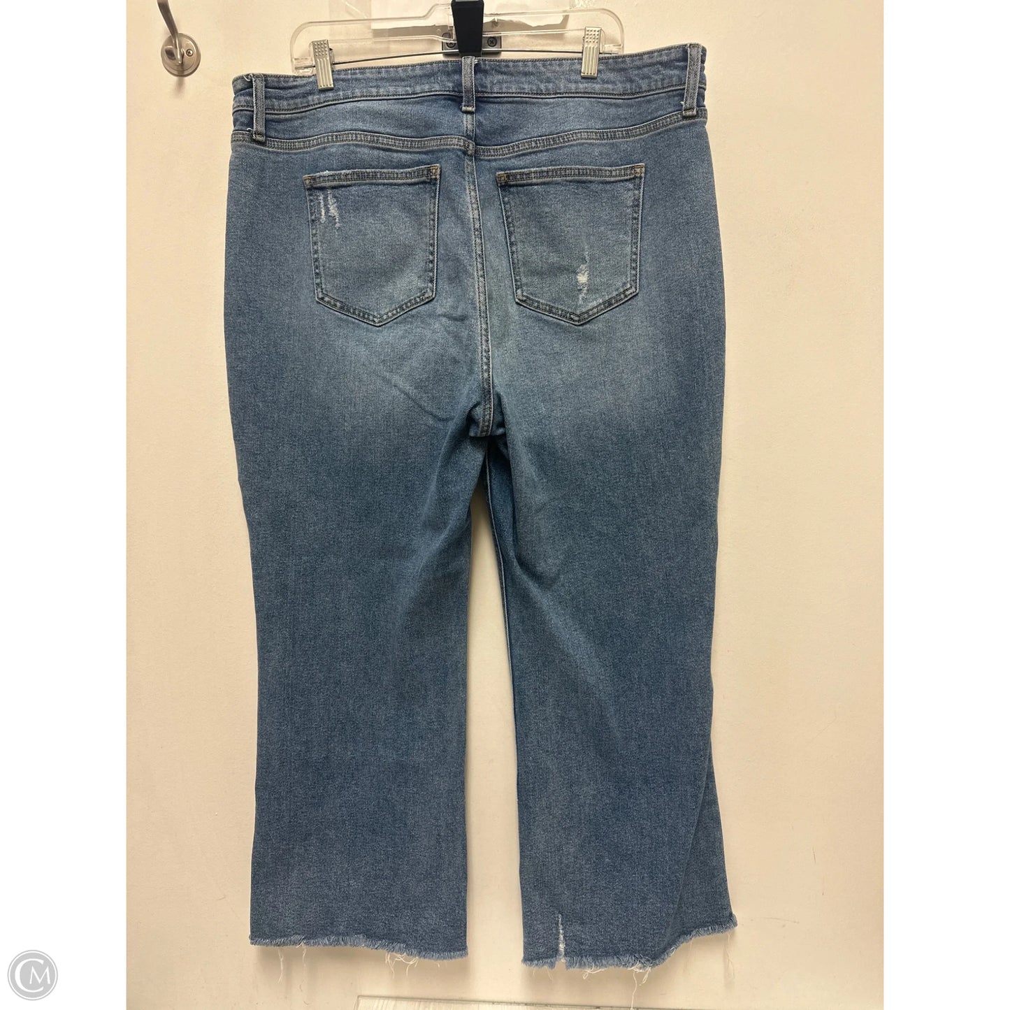 Jeans Straight By Arula In Blue Denim, Size: 18