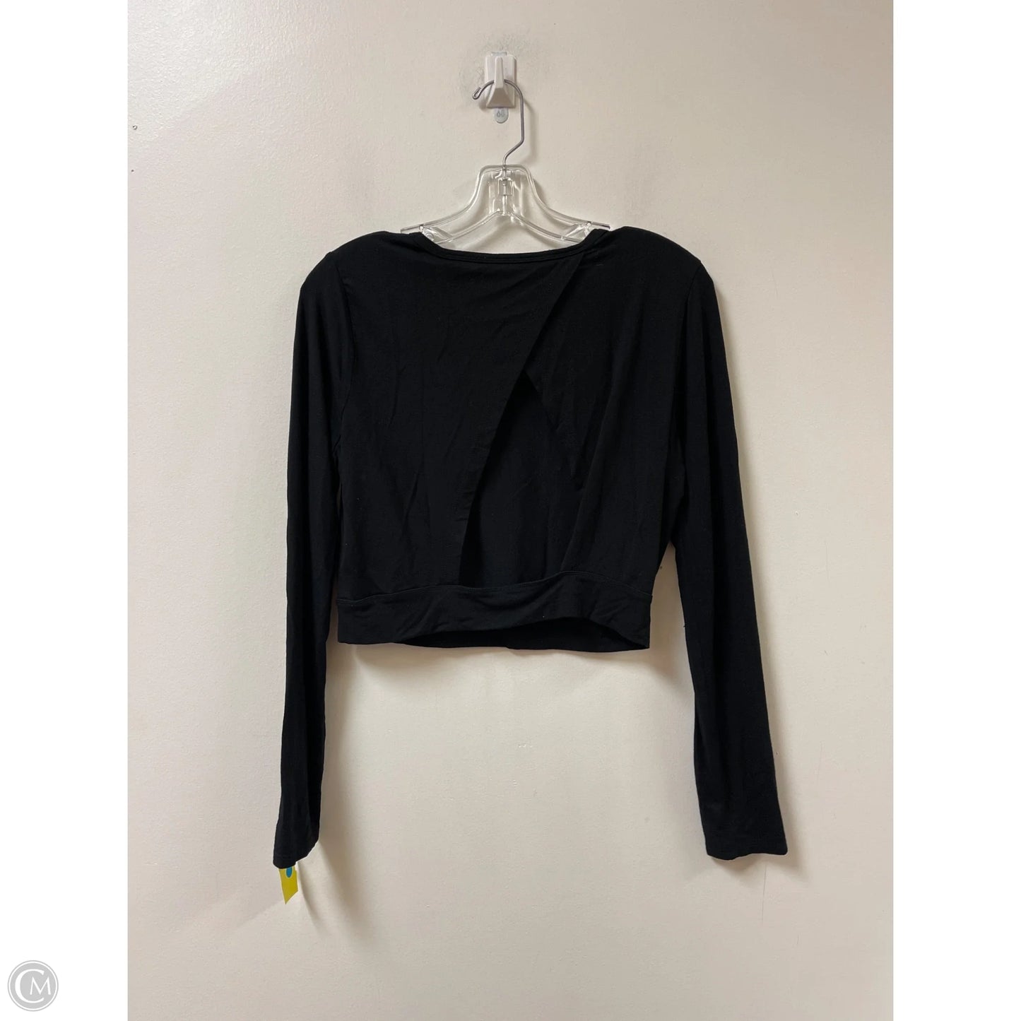 Top Long Sleeve By Good American In Black, Size: M