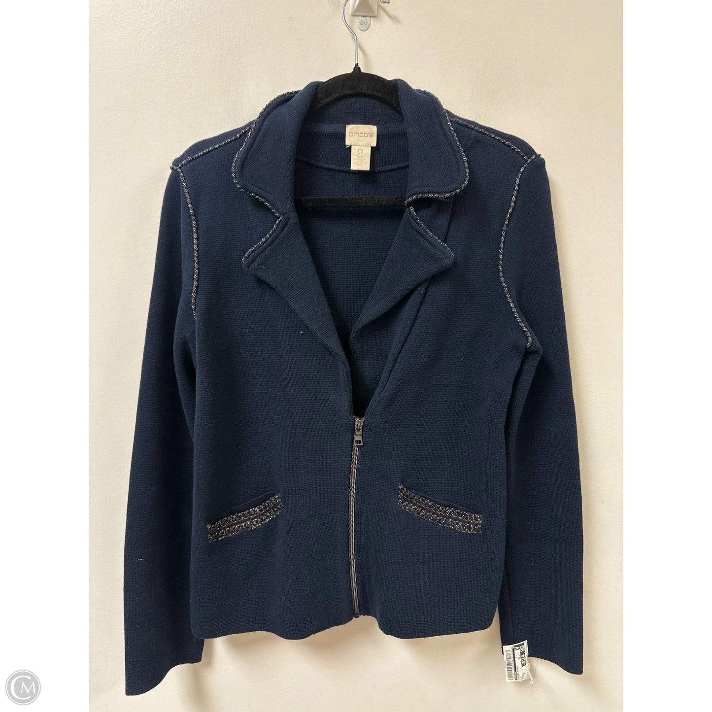 Jacket Other By Chicos In Navy, Size: S