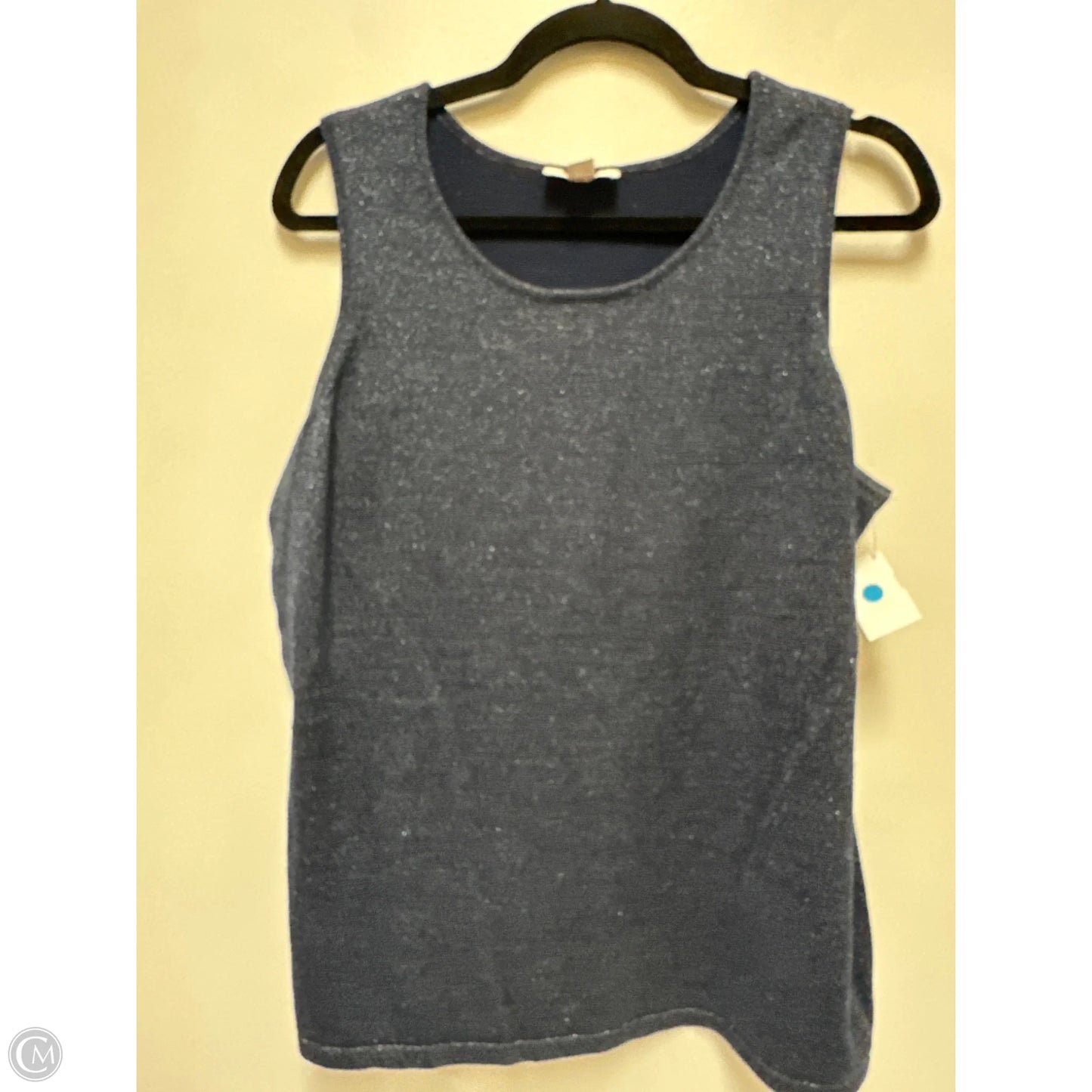 Top Sleeveless By Belle By Kim Gravel In Navy, Size: L