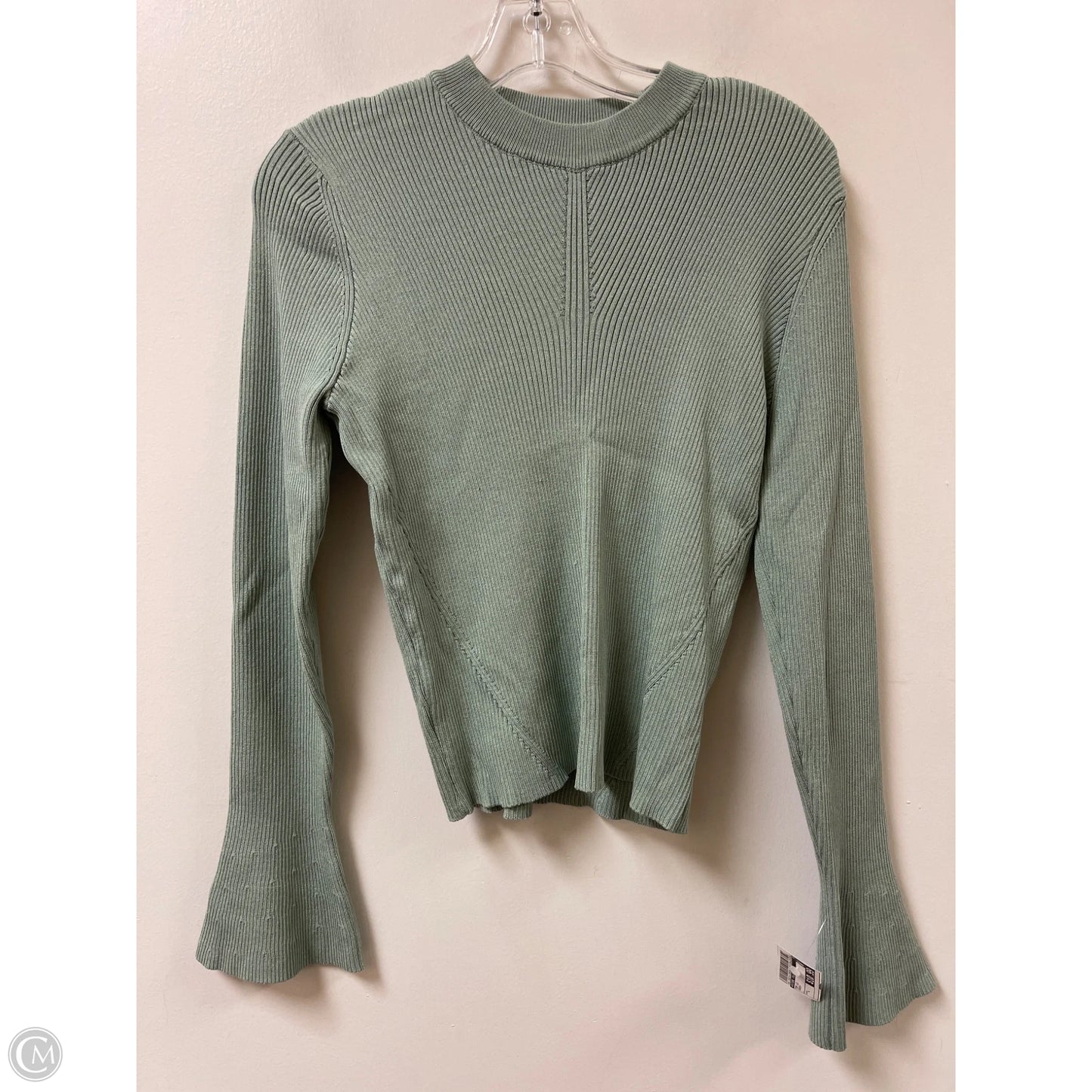 Top Long Sleeve By Future Collective In Green, Size: L