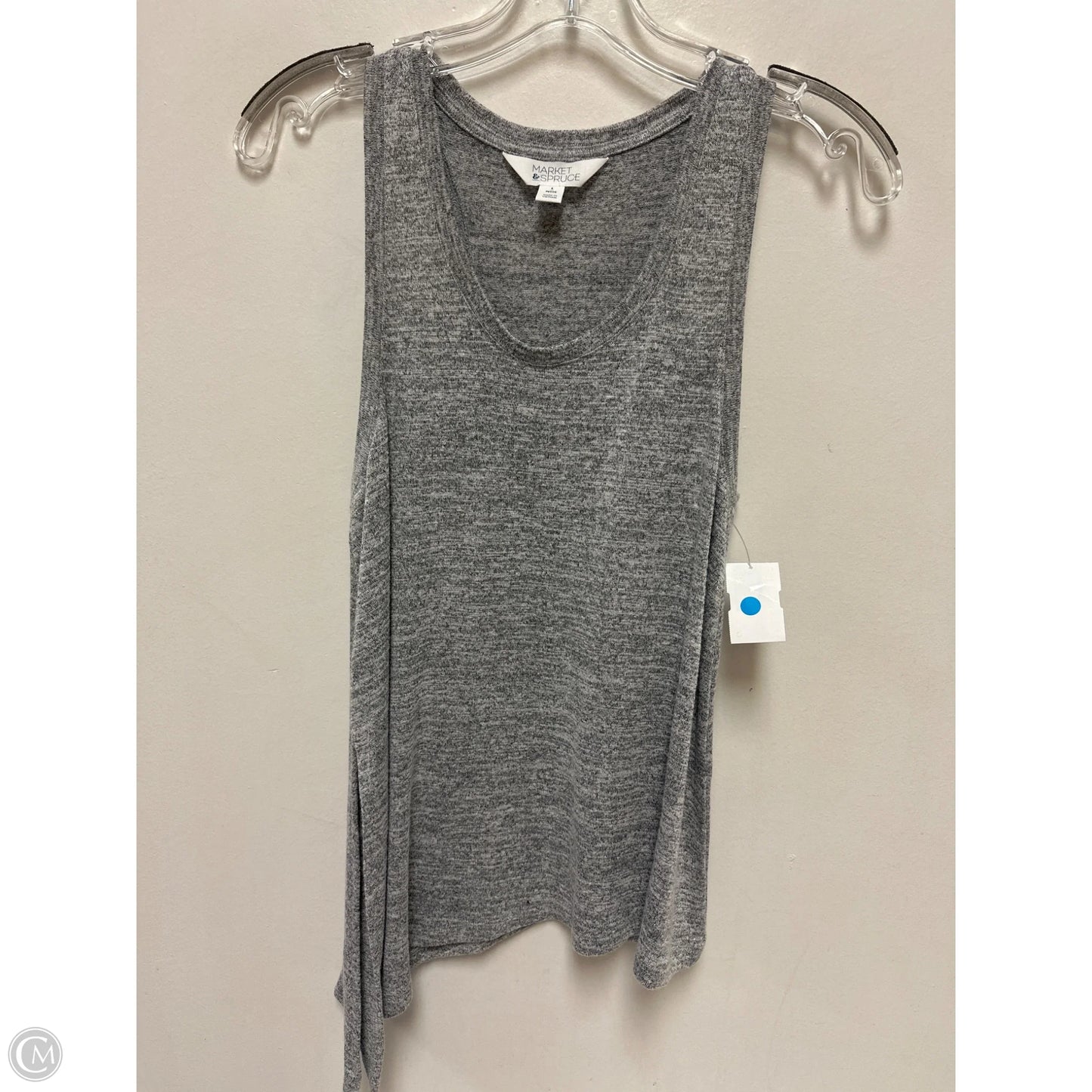 Top Sleeveless By Market & Spruce In Grey, Size: Sp