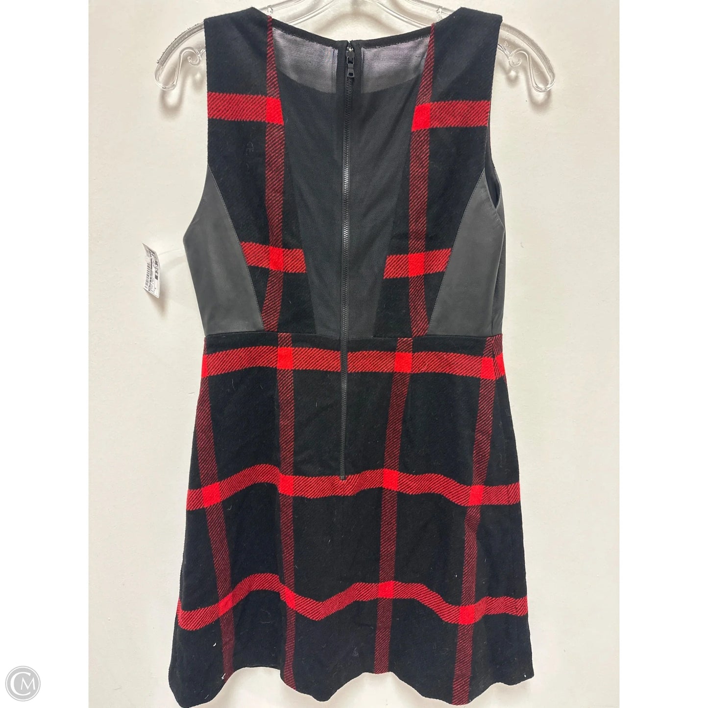 Dress Designer By Alice + Olivia In Black & Red, Size: S
