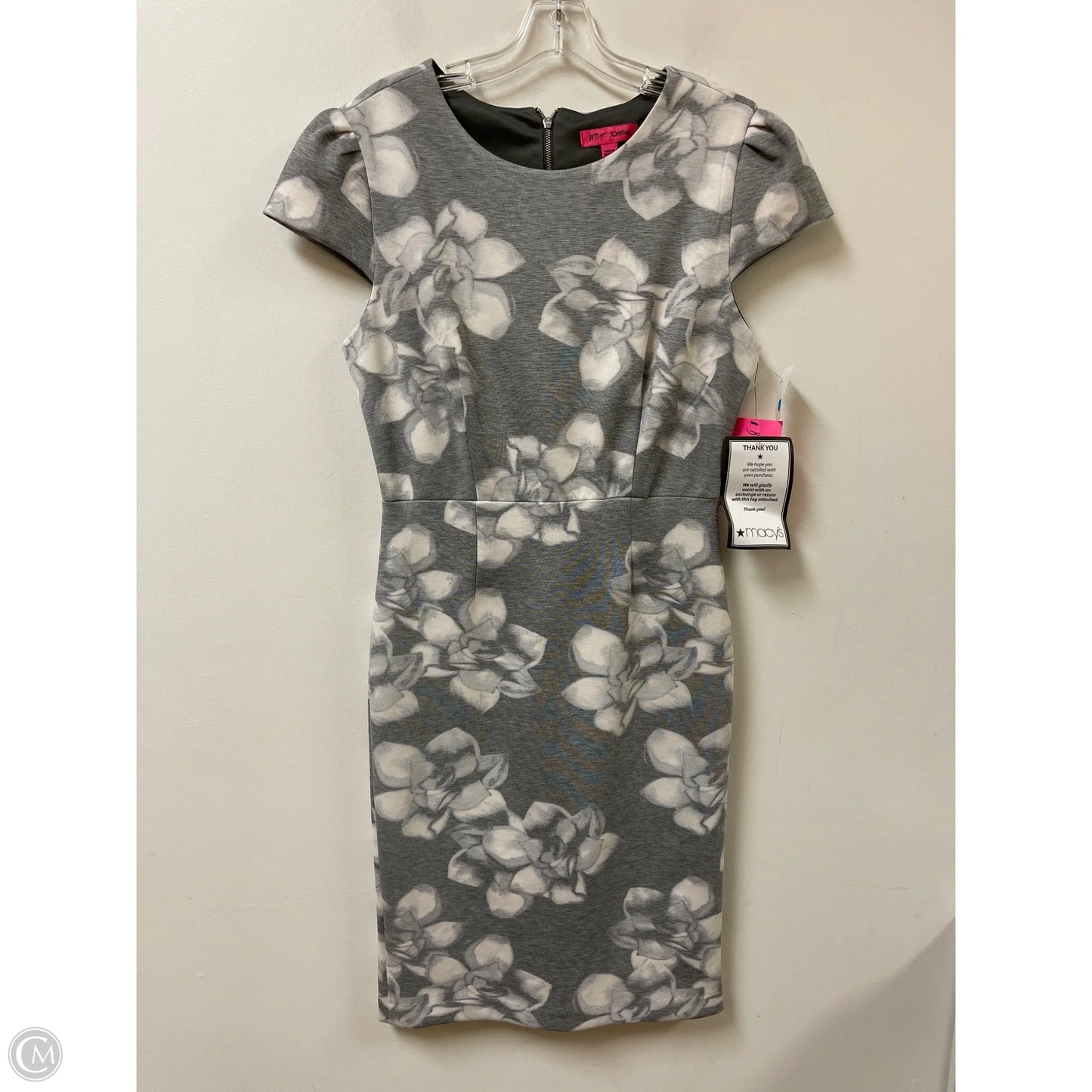 Dress Casual Midi By Betsey Johnson In Grey, Size: L