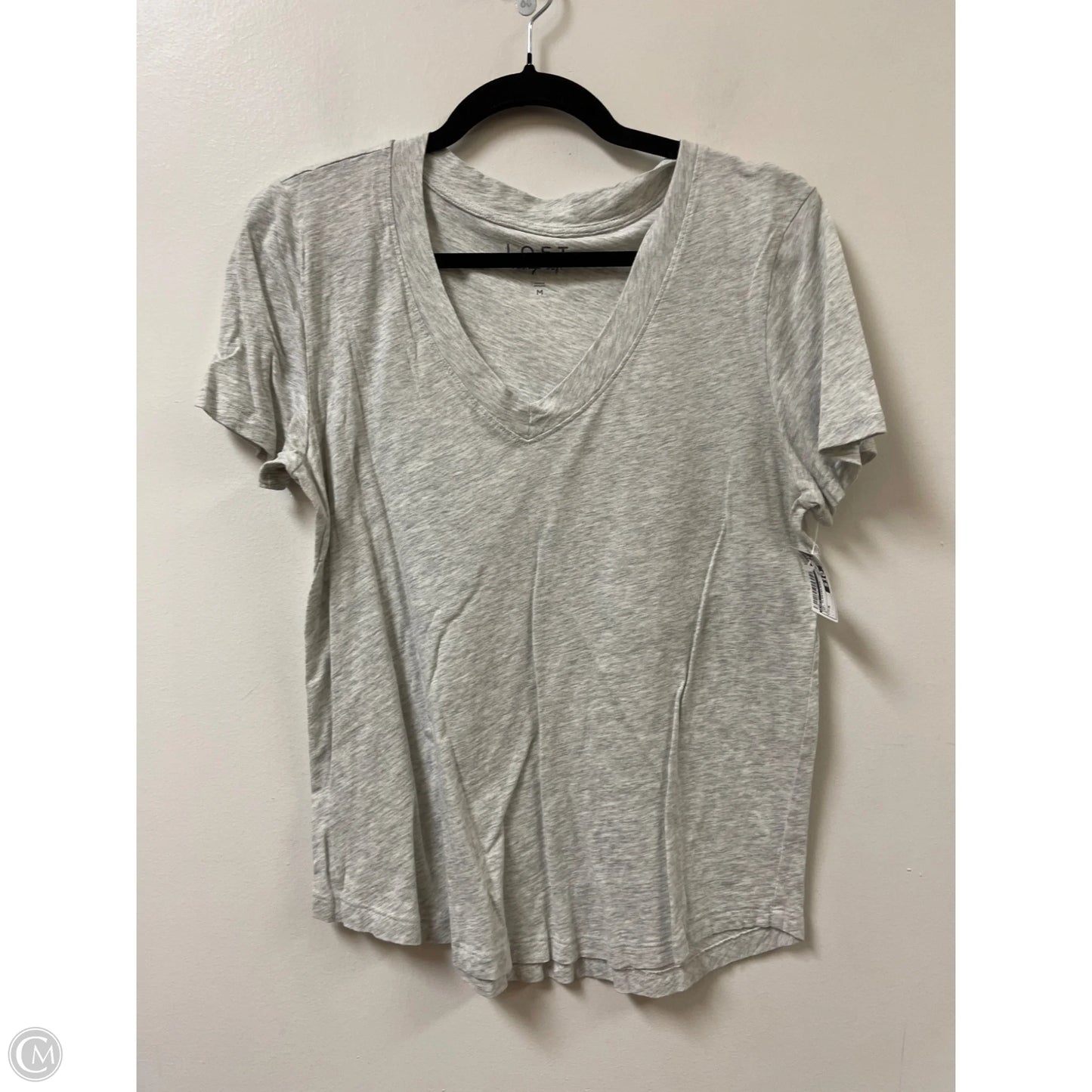 Top Sleeveless By Loft In Grey, Size: M