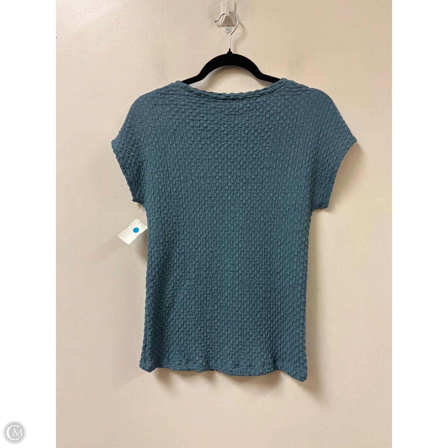 Top Short Sleeve By Zara In Blue, Size: M
