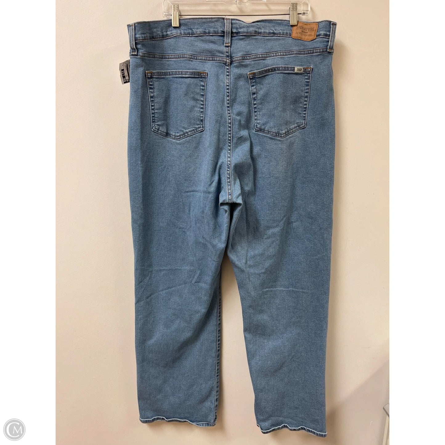 Jeans Straight By Levis In Blue Denim, Size: 24