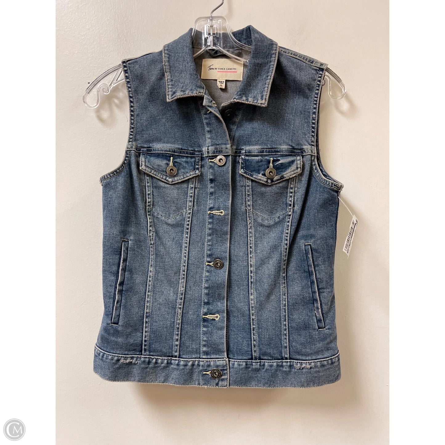 Vest Other By Vince Camuto In Blue Denim, Size: Xs