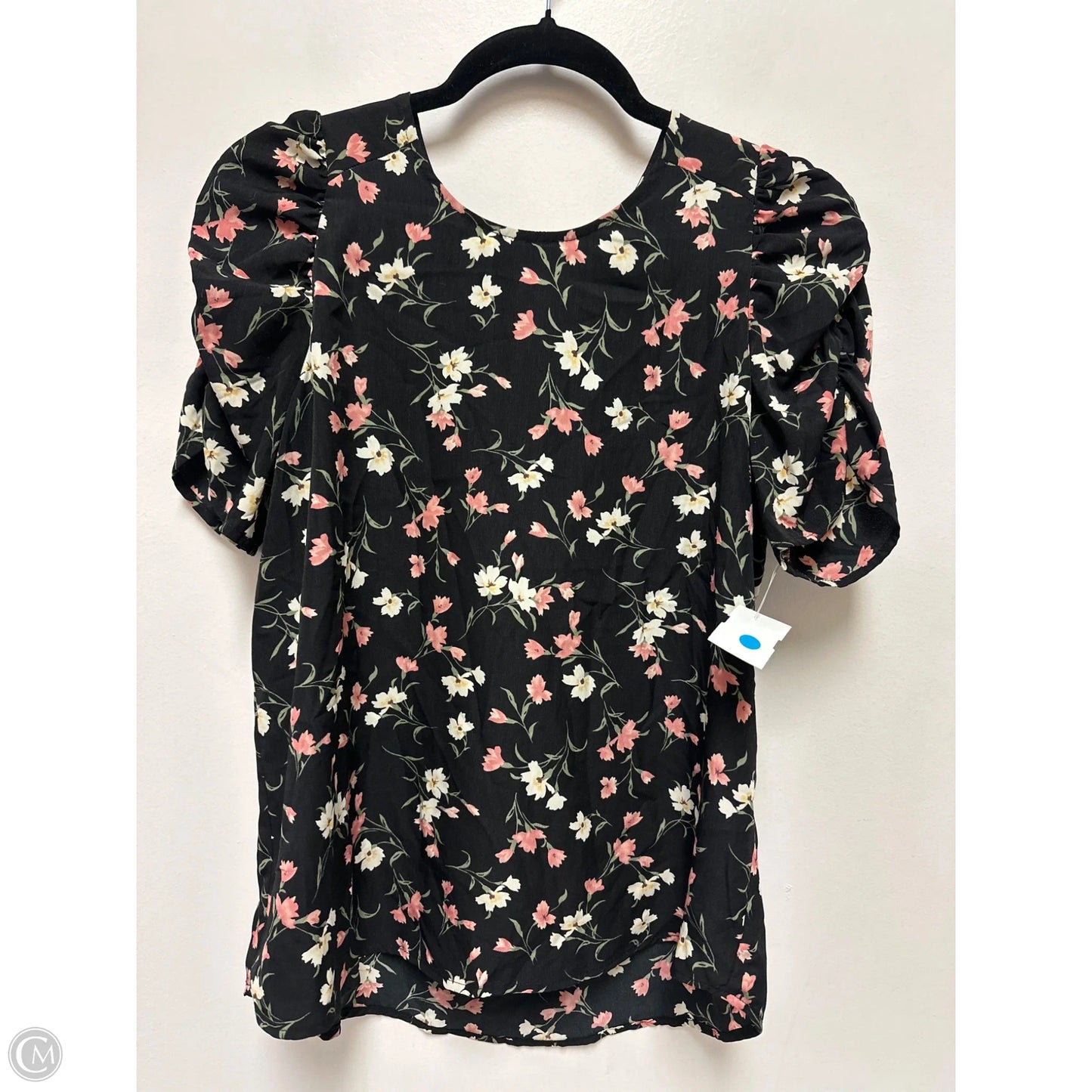 Top Short Sleeve By Pleione In Floral Print, Size: S