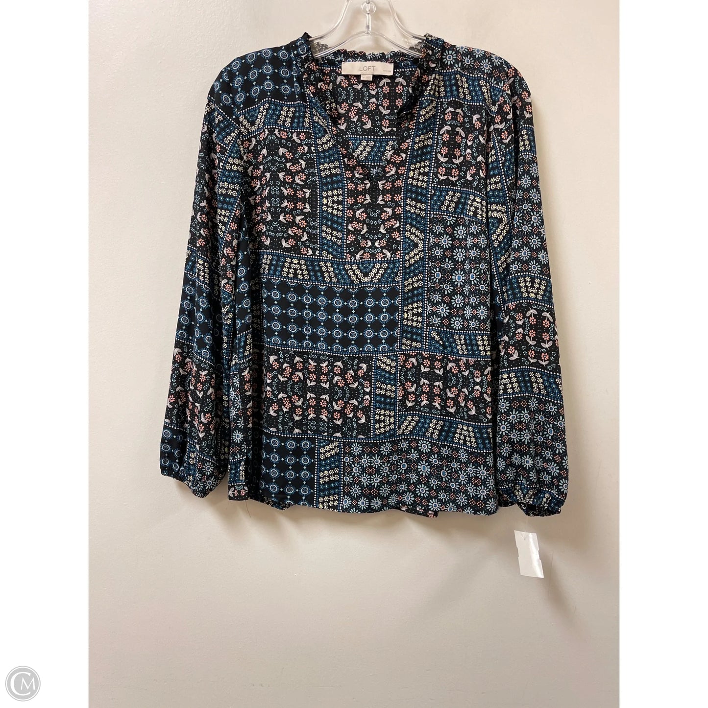 Top Long Sleeve By Loft In Floral Print, Size: Sp