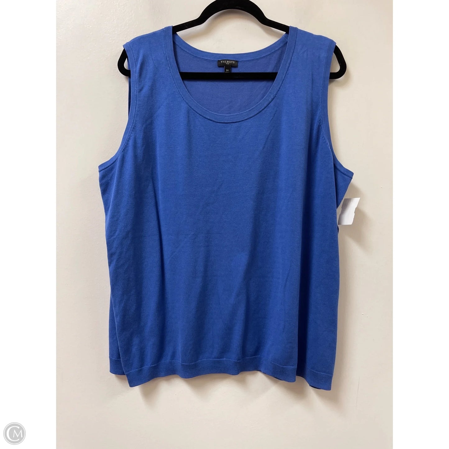 Top Sleeveless By Talbots In Blue, Size: 3x