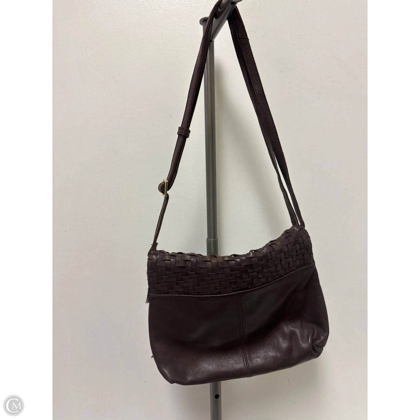 Handbag Leather By Margot, Size: Medium