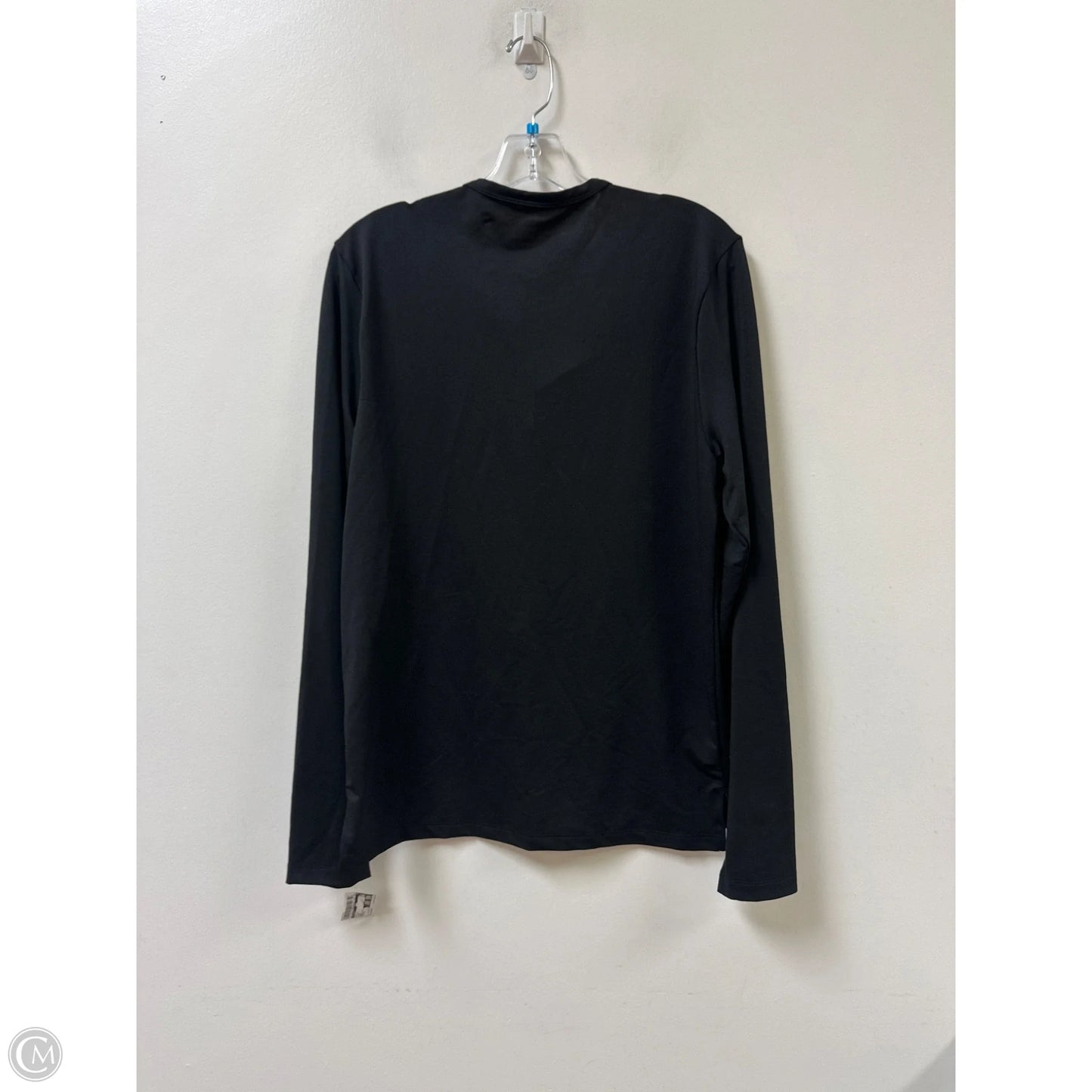 Top Long Sleeve By Stylus In Black, Size: S