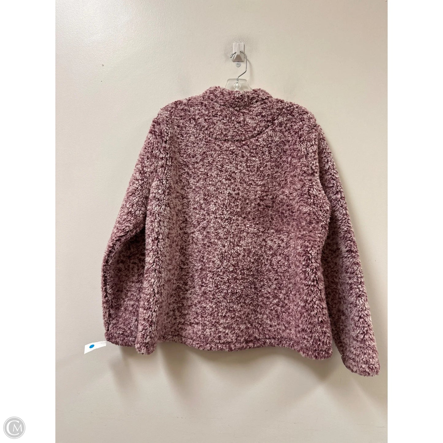 Jacket Faux Fur & Sherpa By Time And Tru In Purple, Size: Xl