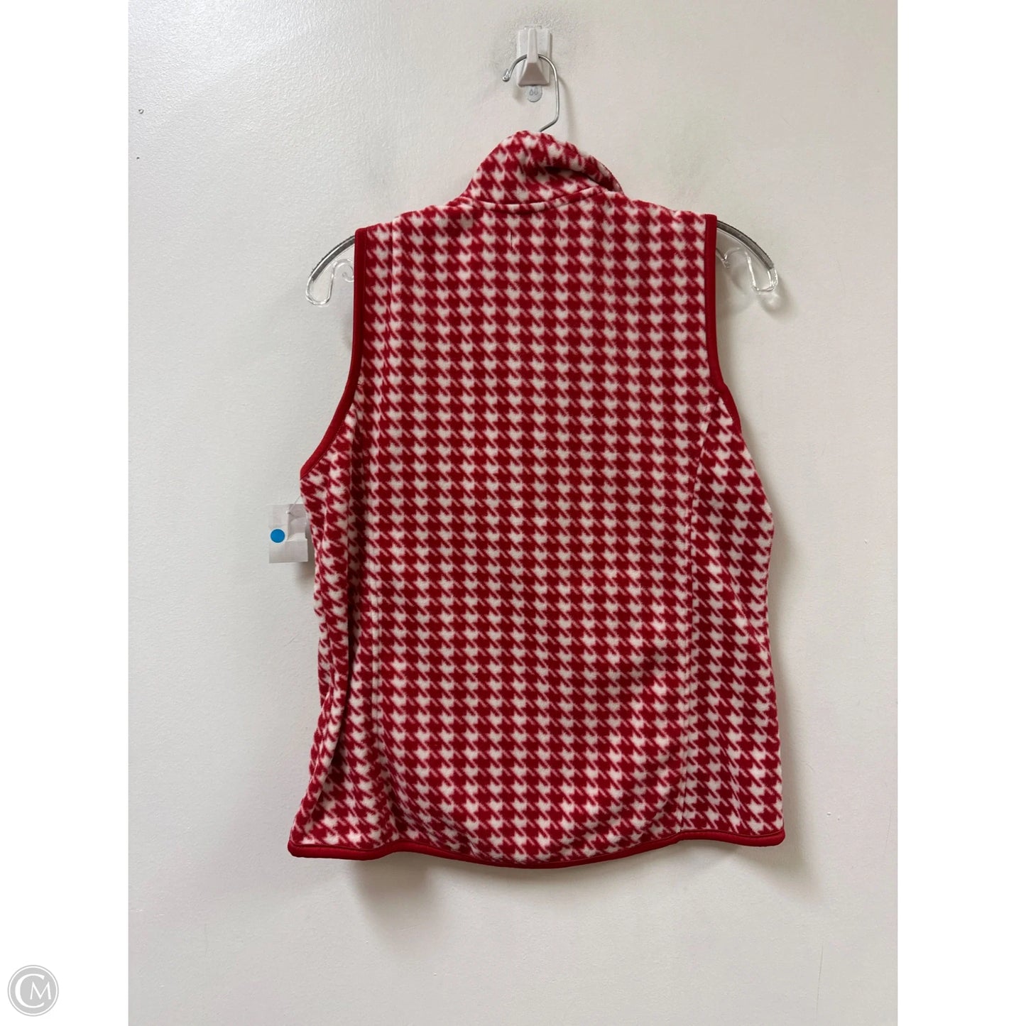 Vest Fleece By Rebecca Malone In Red & White, Size: S