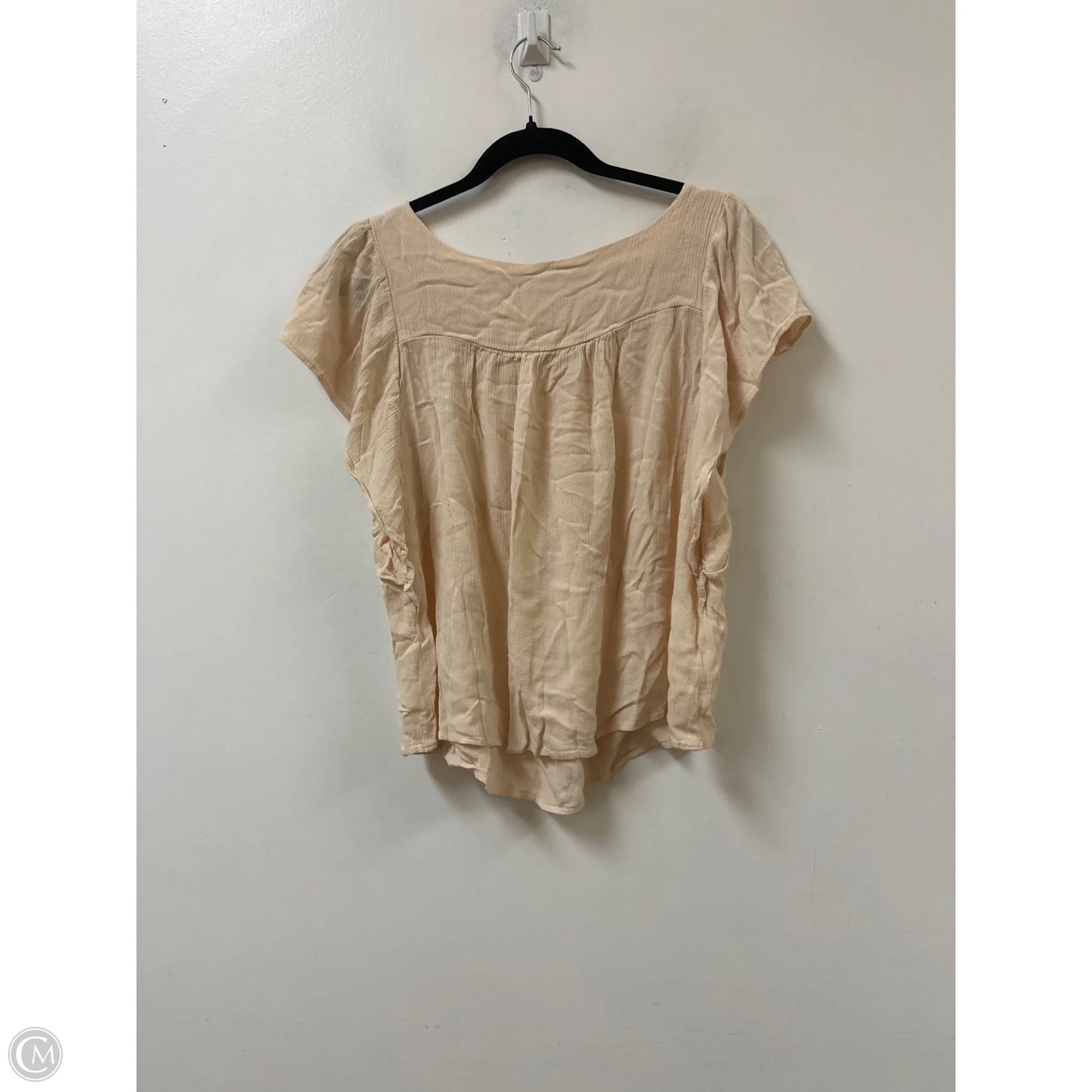 Top Short Sleeve By Ces Femme In Cream, Size: S