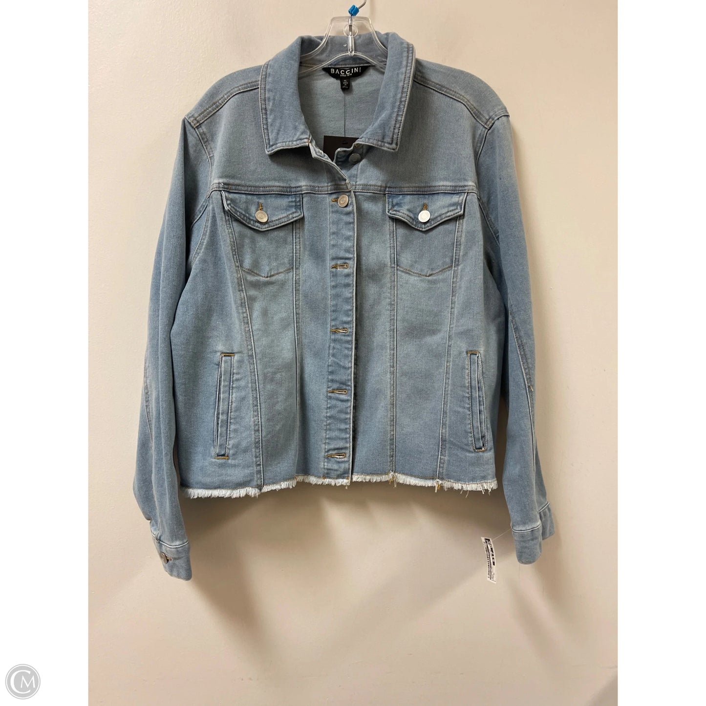 Jacket Denim By Baccini In Blue Denim, Size: Xl