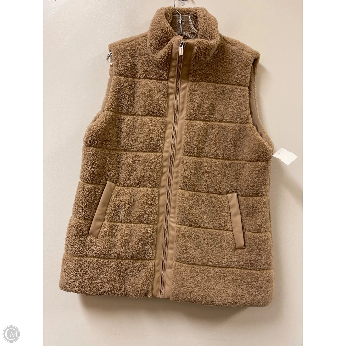 Jacket Faux Fur & Sherpa By Jones New York In Brown, Size: Xl