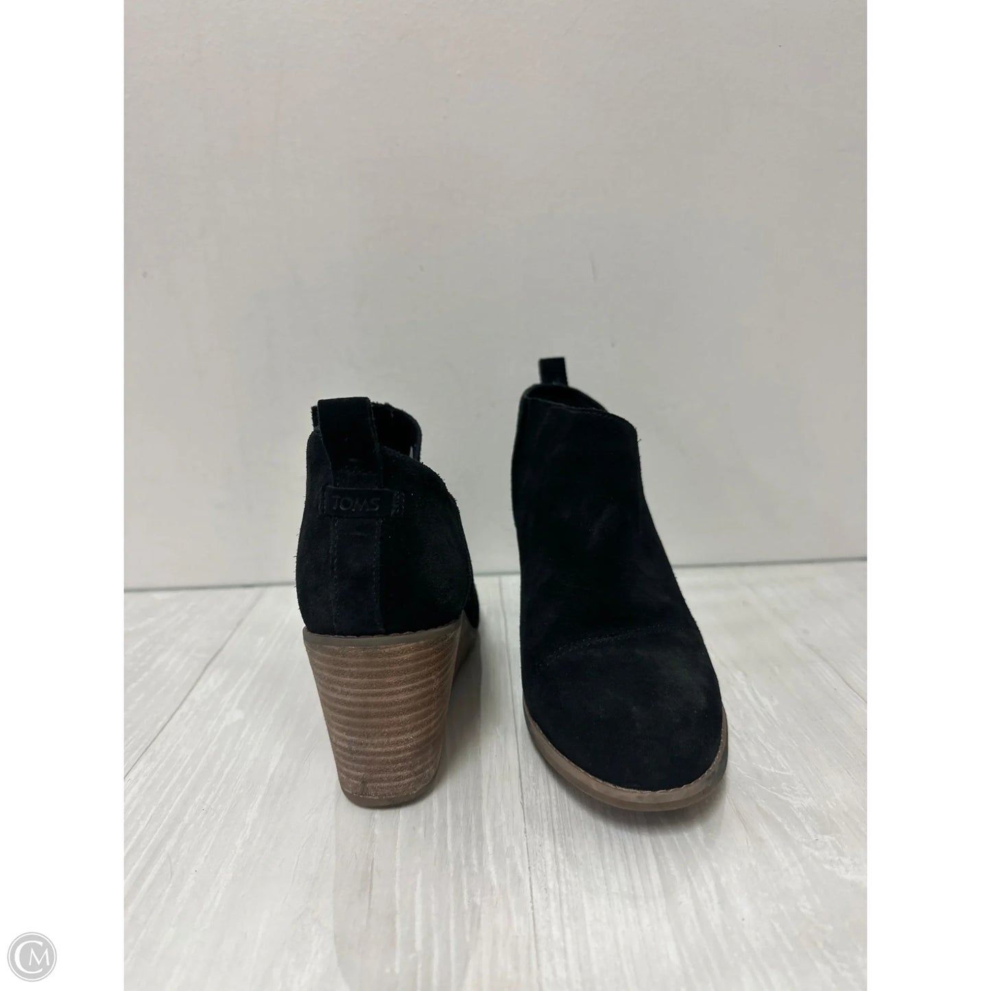 Boots Ankle Heels By Toms In Black, Size: 10