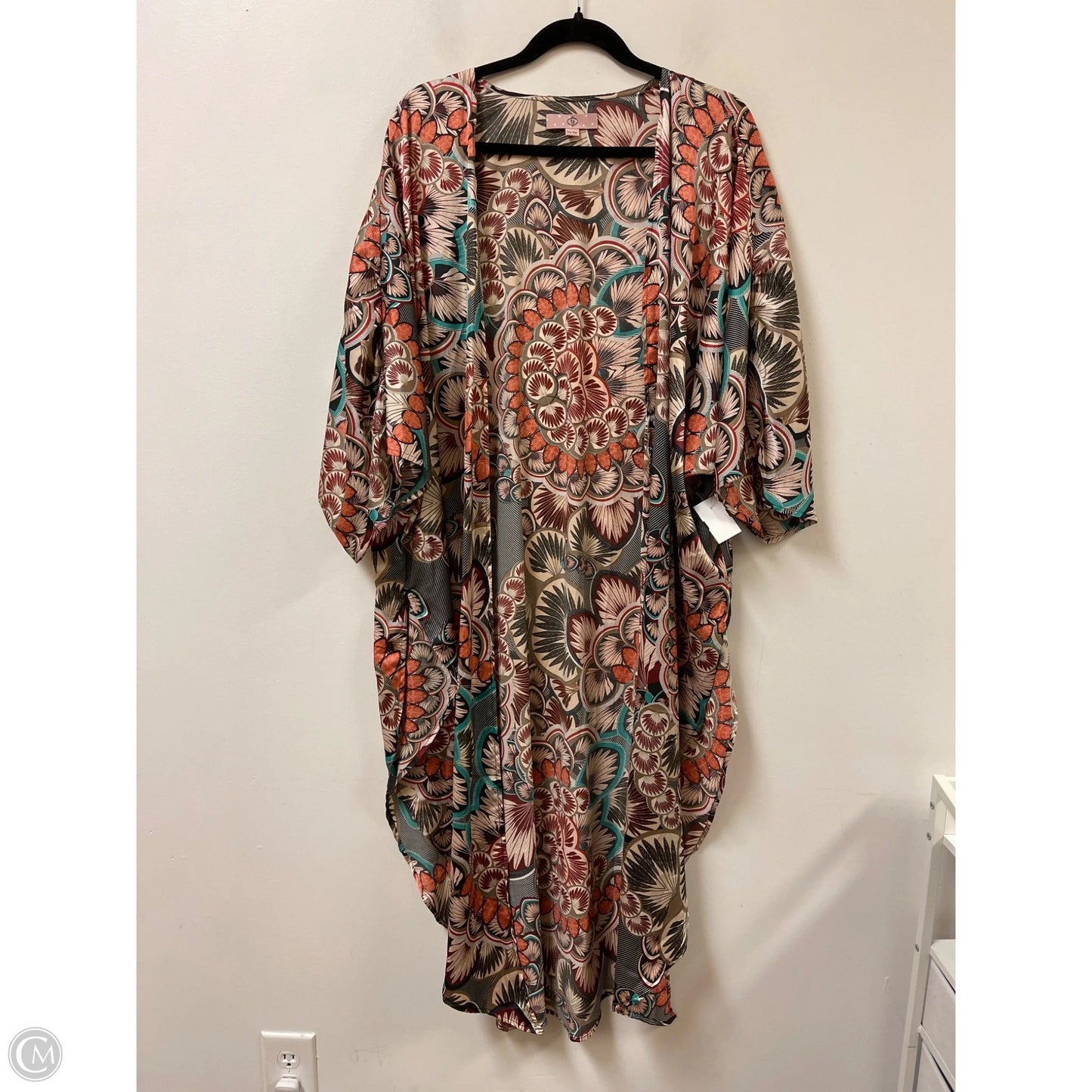 Kimono By Clothes Mentor In Multi-colored, Size: Osfm