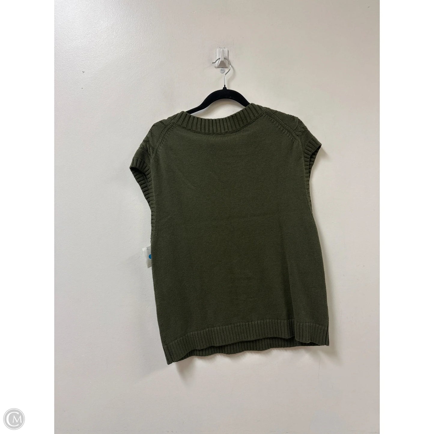 Sweater Short Sleeve By Talbots In Green, Size: L