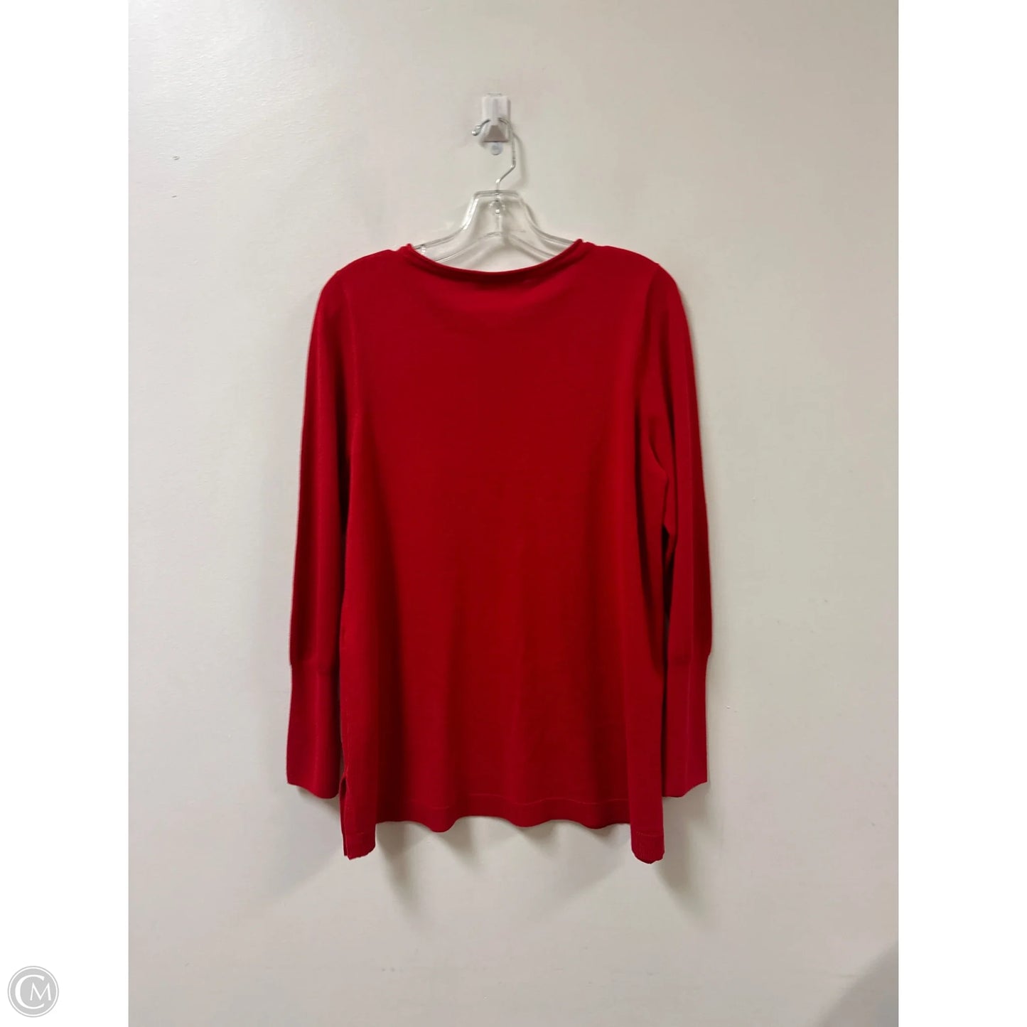 Top Long Sleeve By Chicos In Red, Size: M