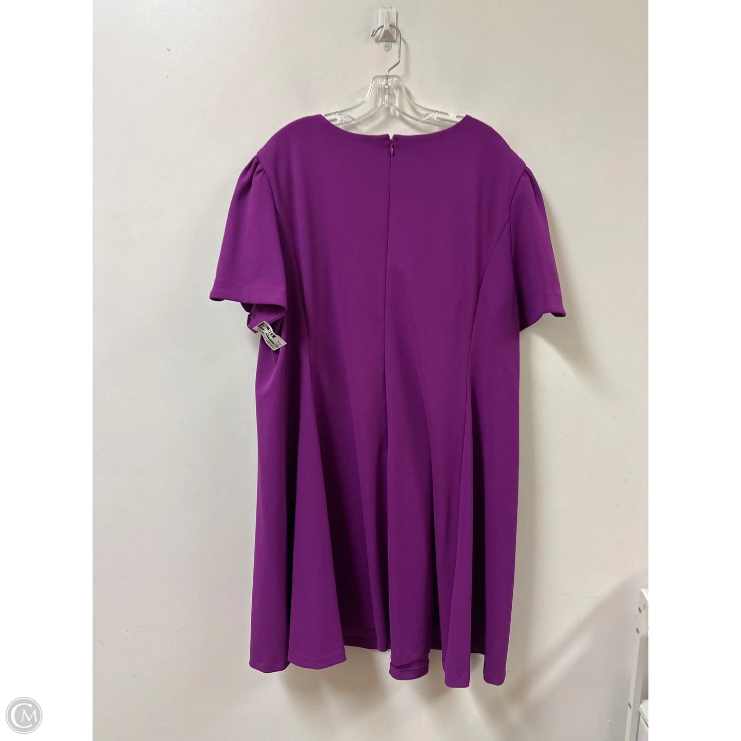 Dress Casual Midi By Dkny In Purple, Size: 3x