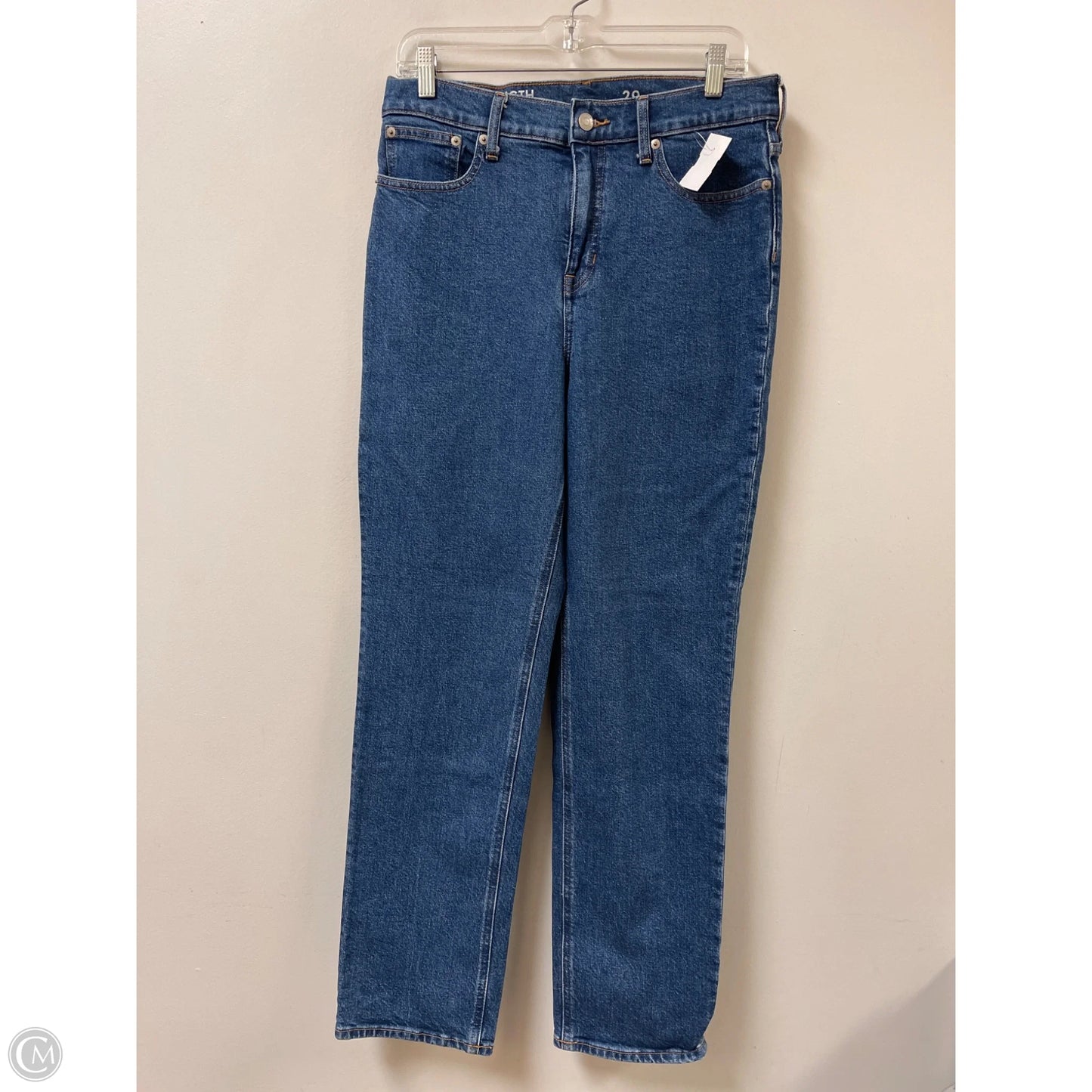 Jeans Straight By J. Crew In Blue Denim, Size: 8